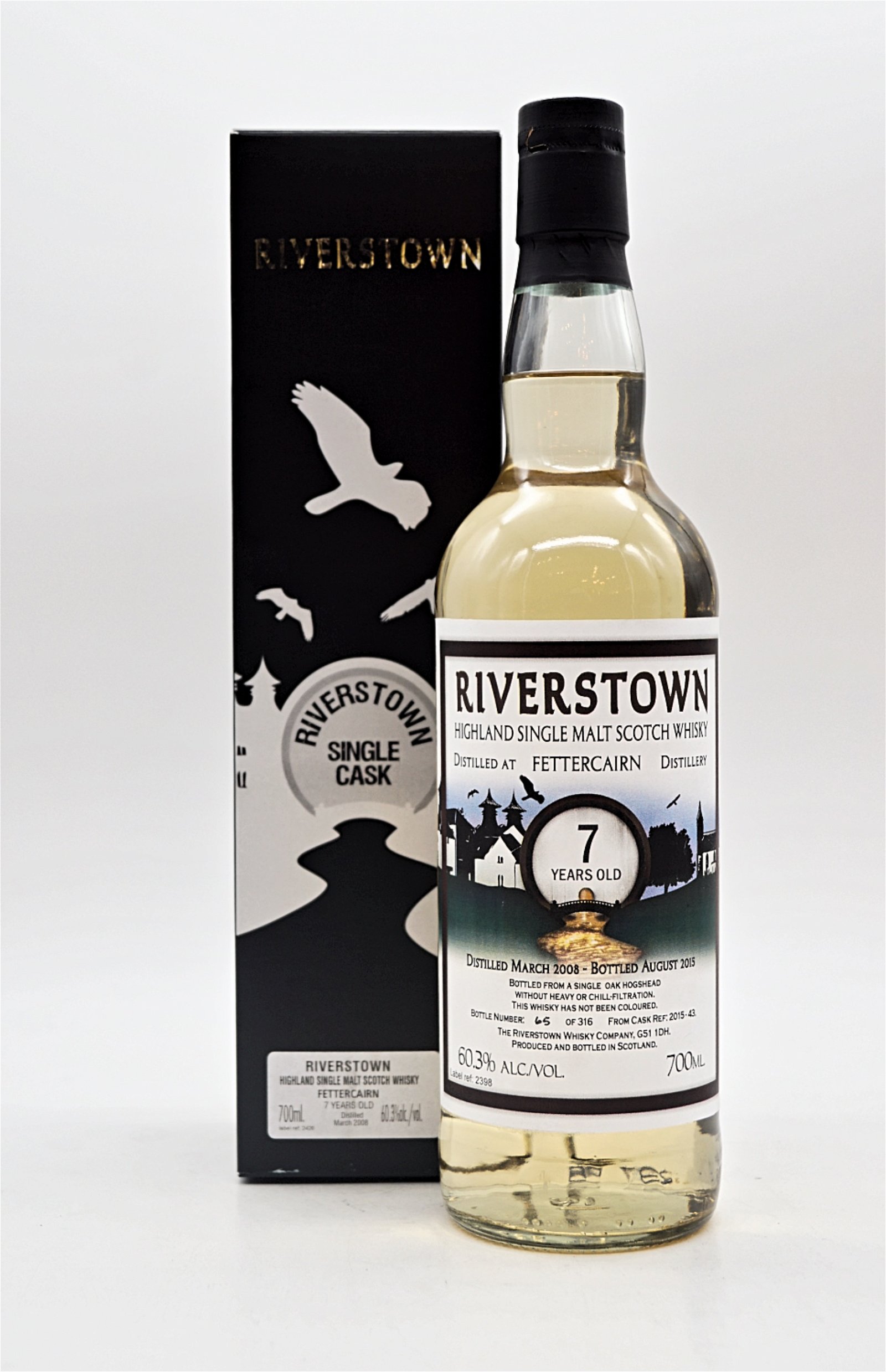 Riverstown 7 Jahre Fettercairn Cask 2015-43 Highland Single Malt Scotch Whisky