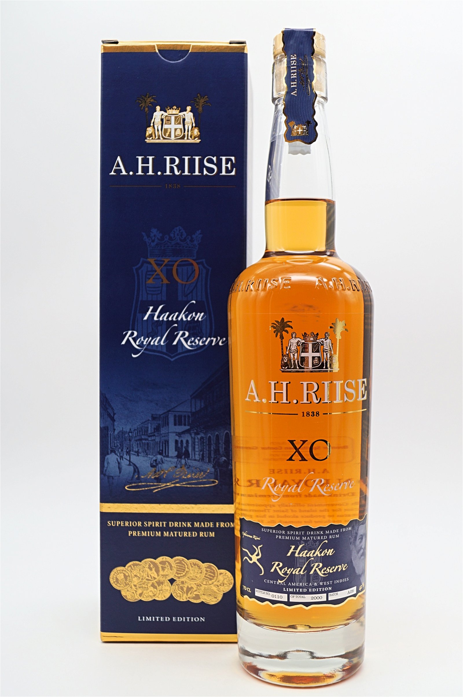 A.H.Riise XO Royal Reserve Rum Kong Haakon