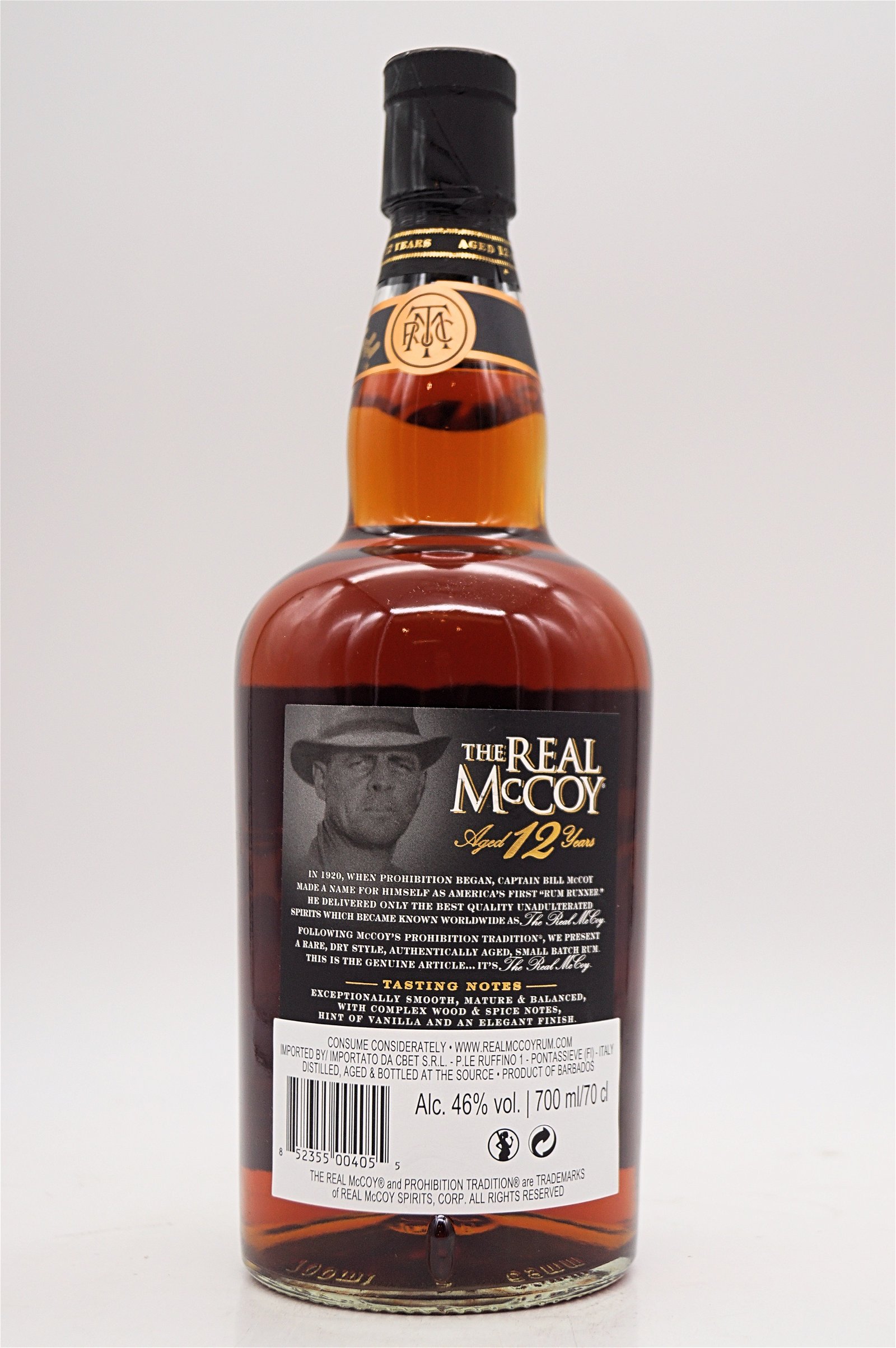 The Real Mc Coy 12 Jahre Distillers Proof Single Blended Rum 46%