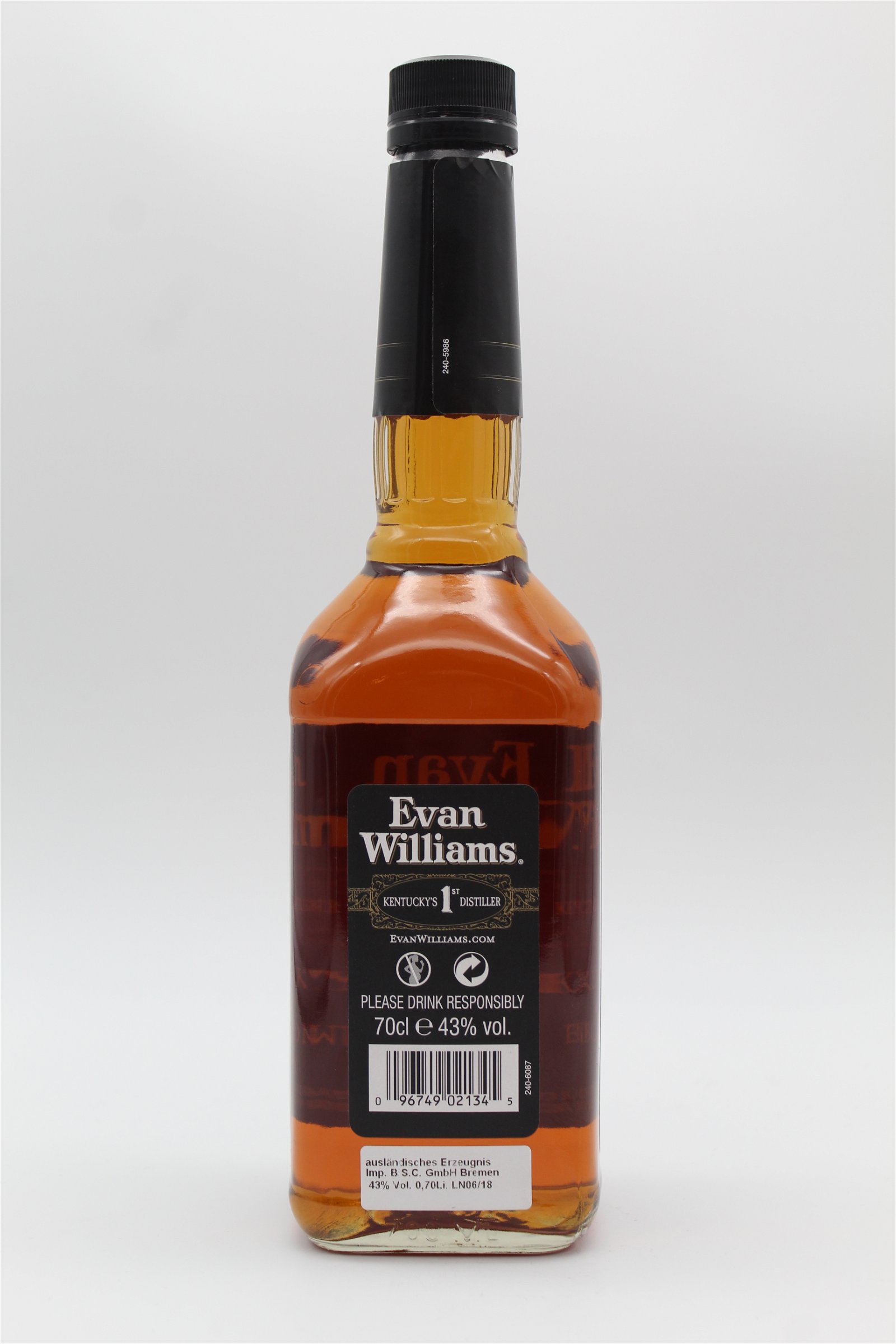 Evan Williams Black Kentucky Straight Bourbon Whiskey