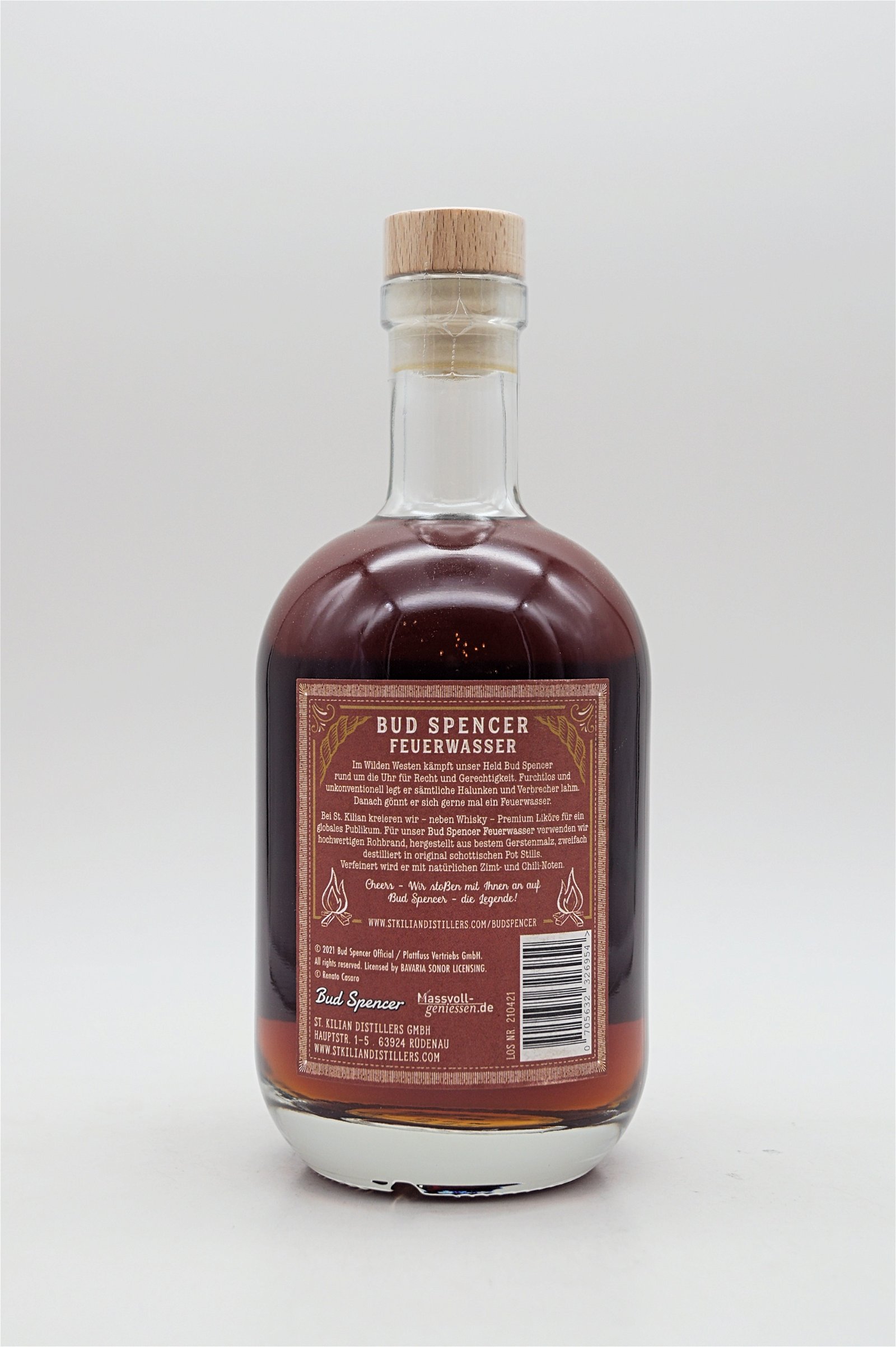 St. Kilian Distillers Bud Spencer The Legend Feuerwasser Chili-Zimt Whiskylikör