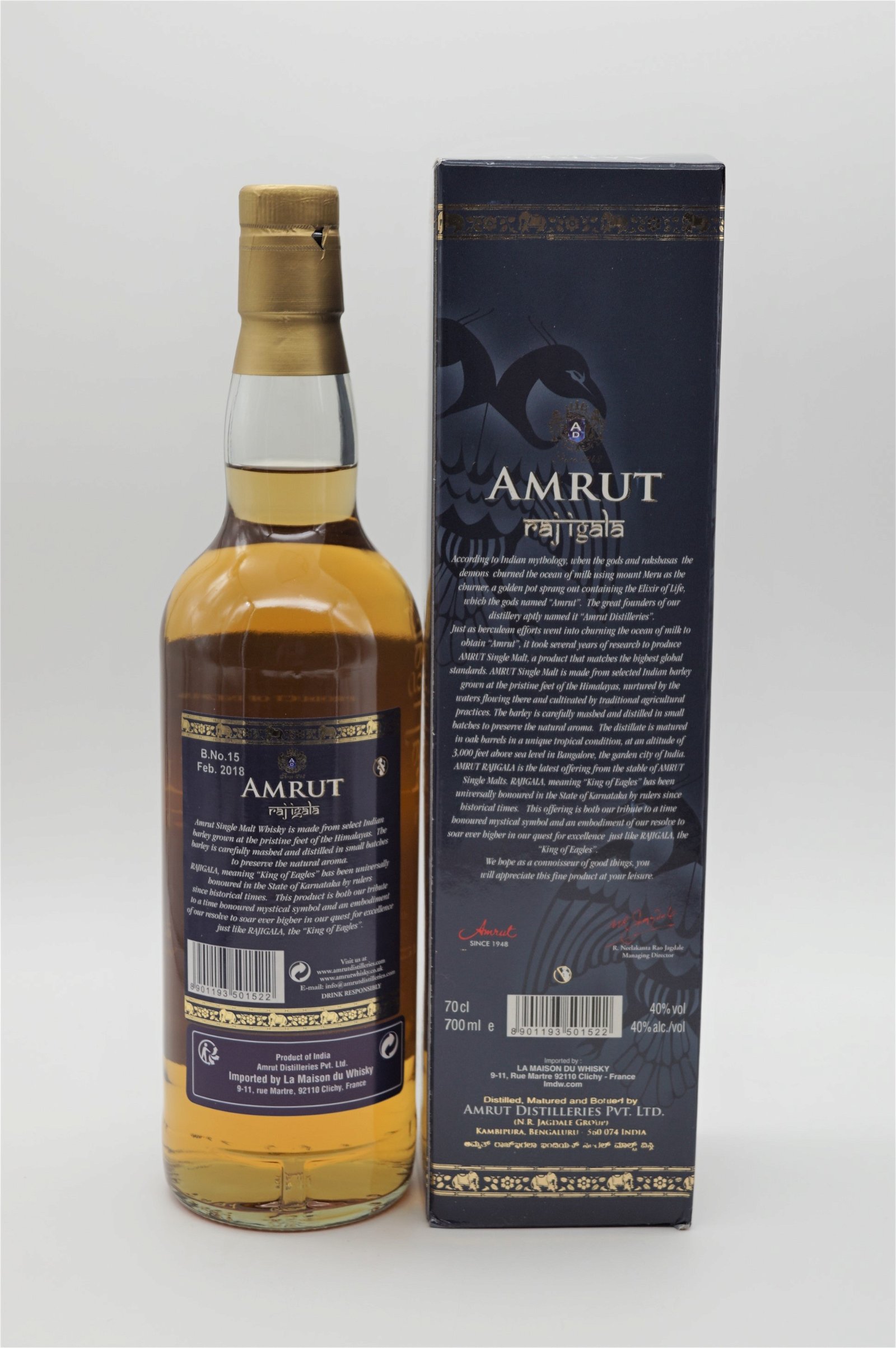 Amrut Raj Igala Indian Single Malt Whisky