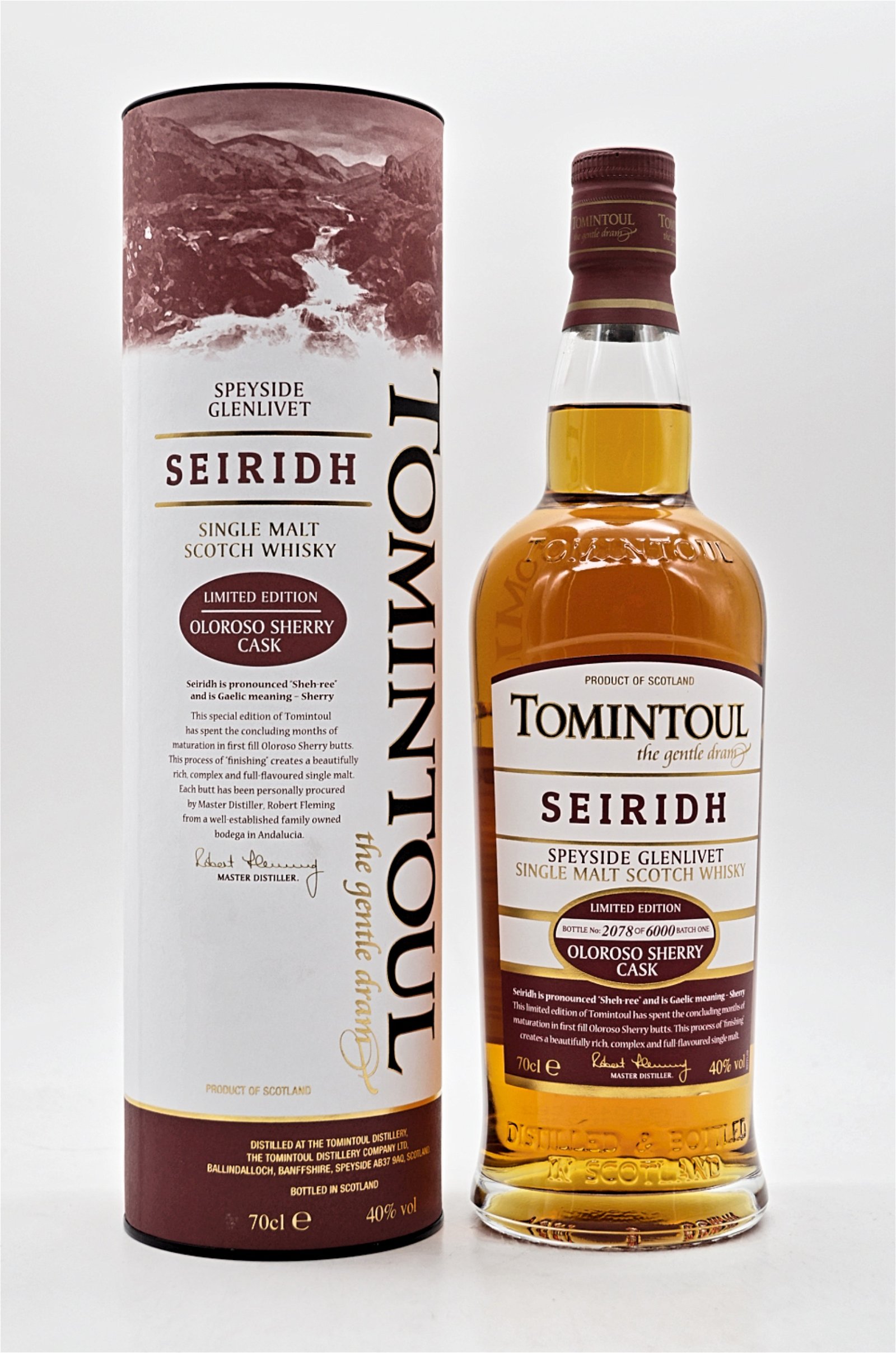 Tomintoul Seiridh Oloroso Sherry Cask Limited Edition Single Malt Scotch Whisky