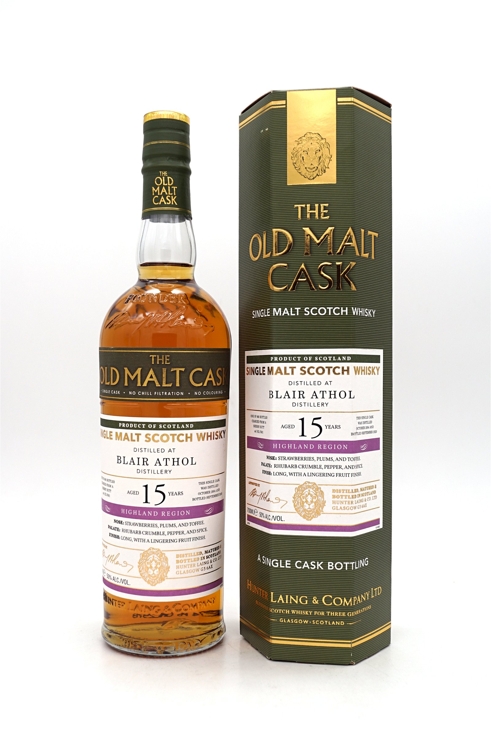 The Old Malt Cask 15 Jahre Blair Athol 2004/2020 Single Cask #17601 HighlandSingle Malt Scotch Whisky