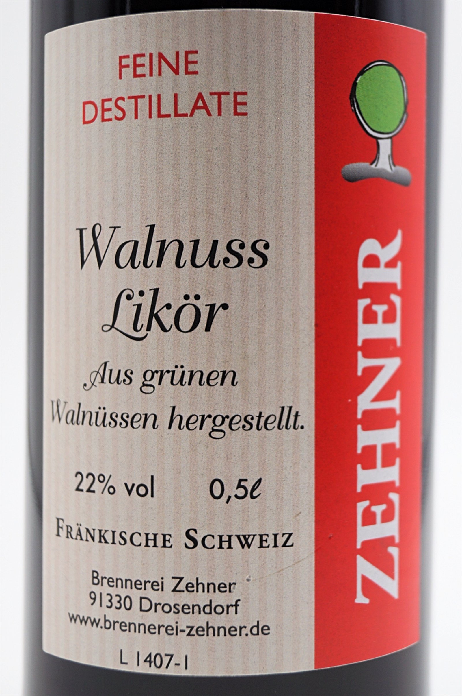 Brennerei Zehner Walnuss-Likör aus grünen Walnüssen