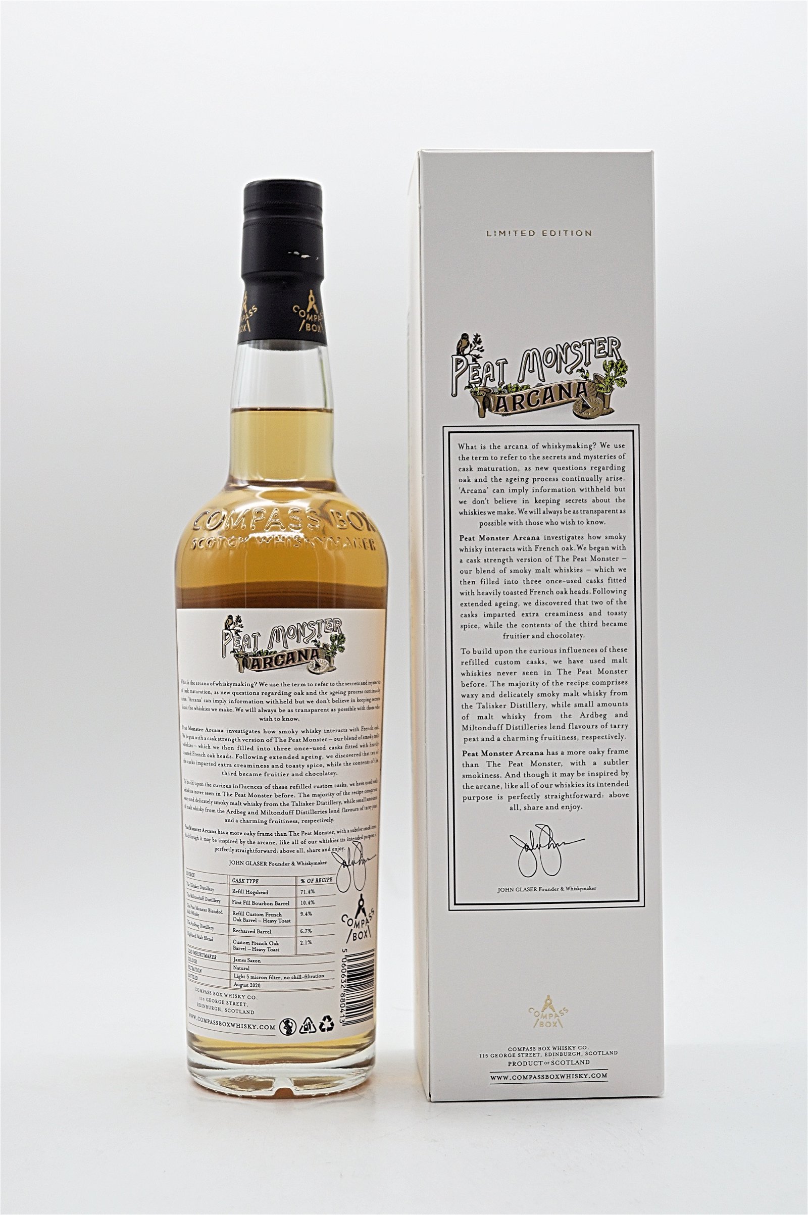 Compass Box The Peat Monster Arcana Limited Edition Blended Malt Scotch Whisky
