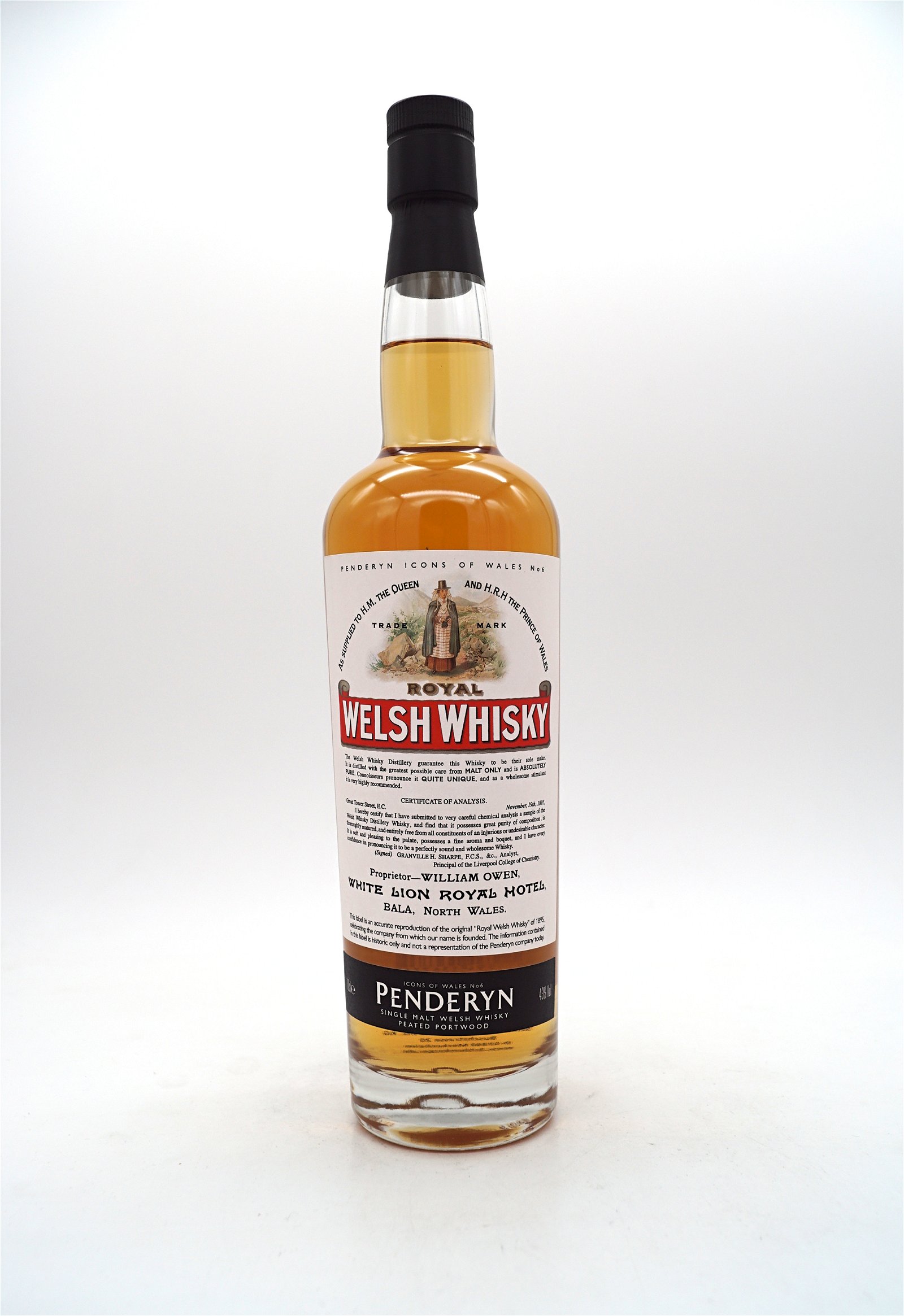 Penderyn Peated Portwood Icons of Wales No 6 Royal Single Malt Welsh Whisky