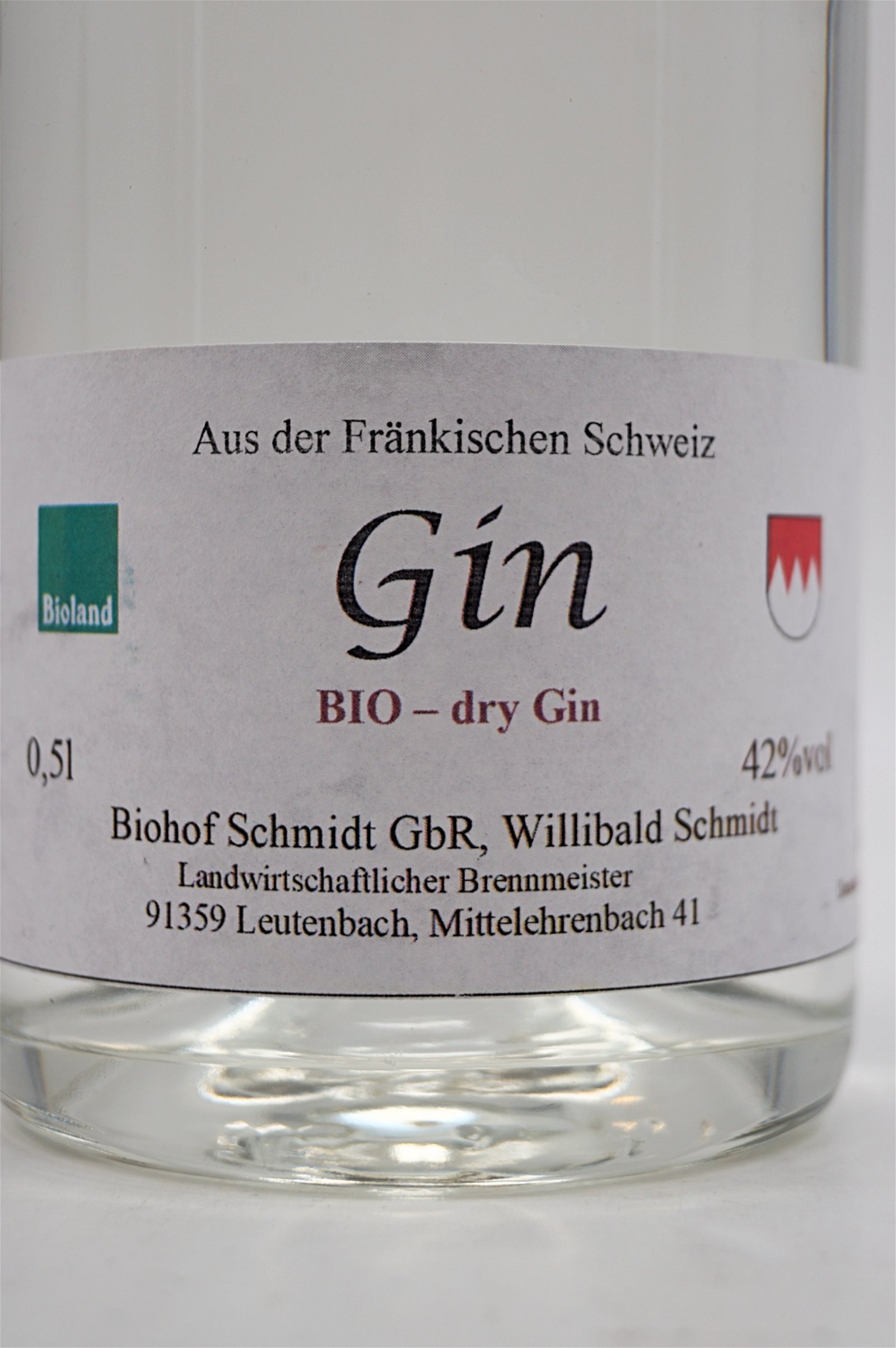 Obstbrennerei Biohof Schmidt Bio Dry Gin