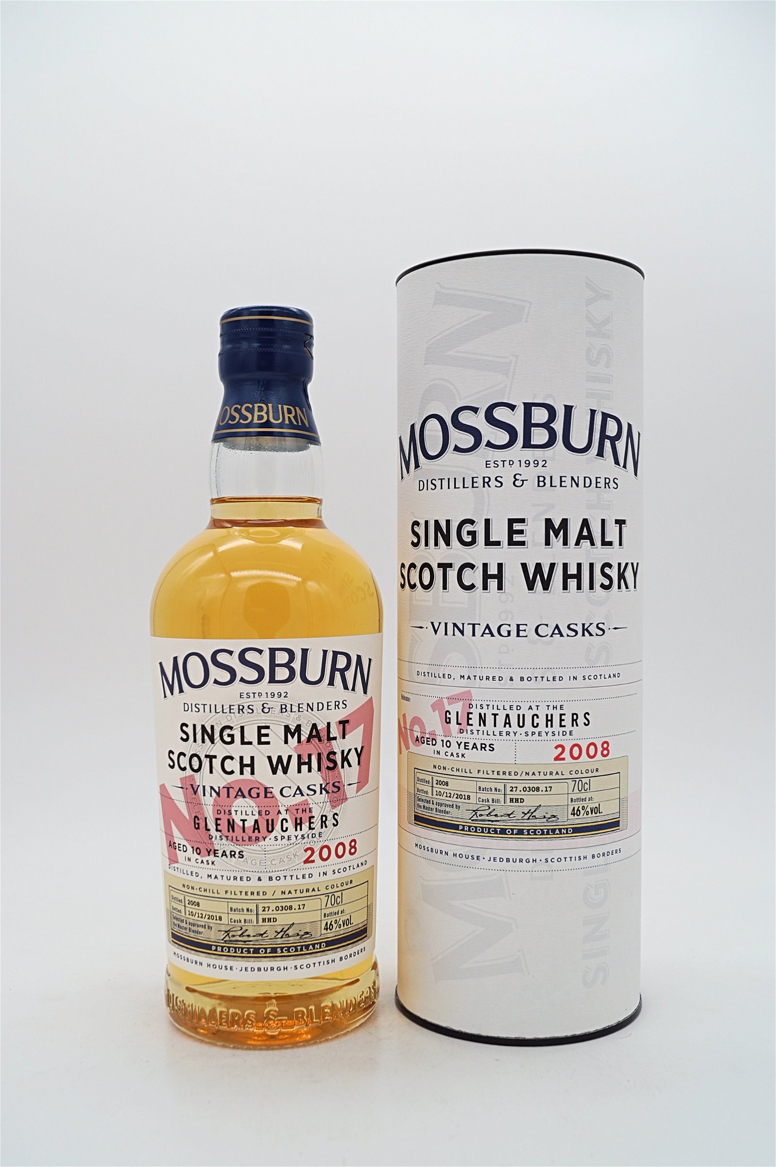 Mossburn 10 Jahre Glentauchers Vintage Cask Nr 17 Single Malt Scotch Whisky