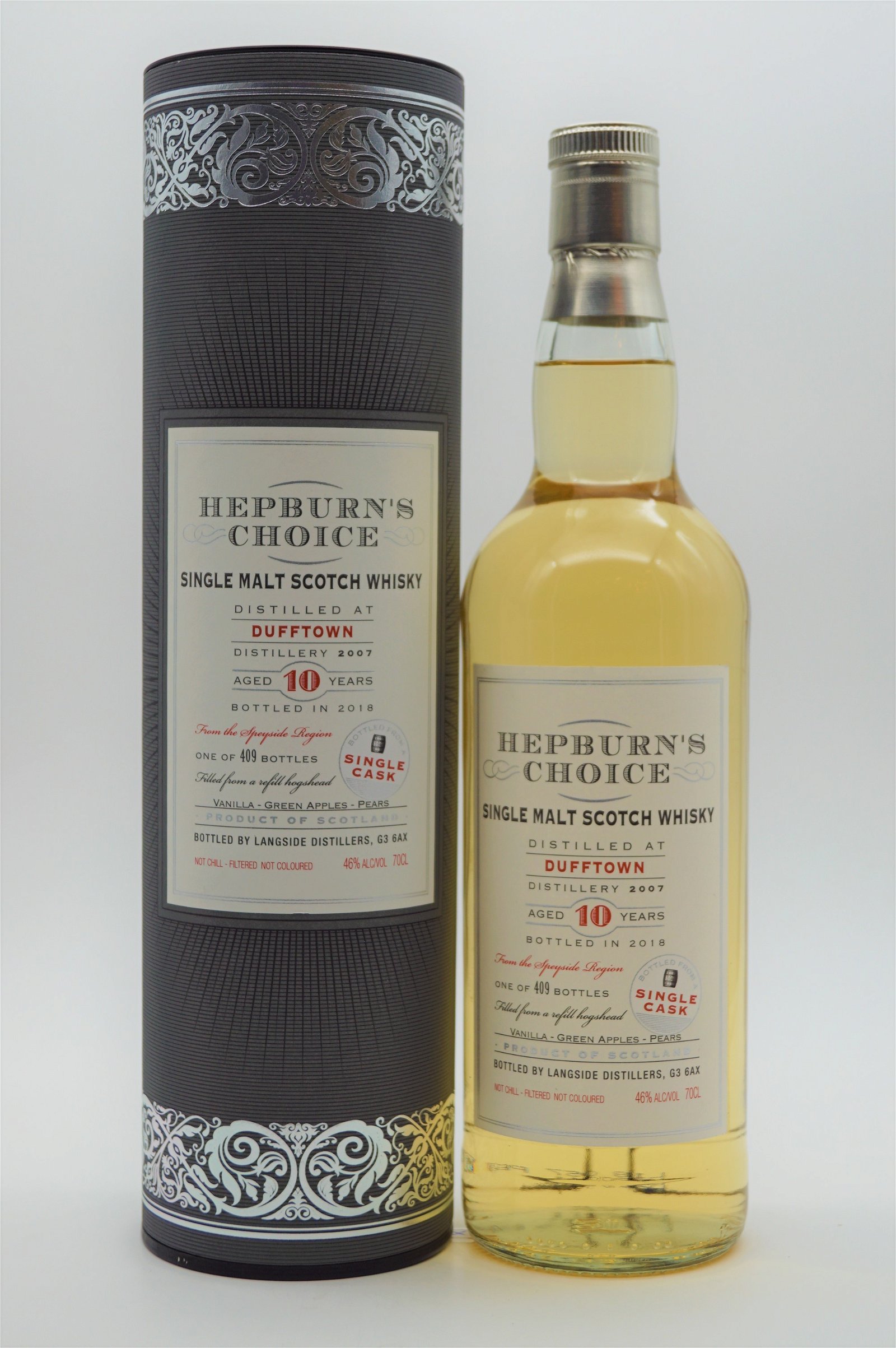 Hepburns Choice Dufftown 10 Jahre 2007/2018 - 409 Fl. Single Malt Scotch