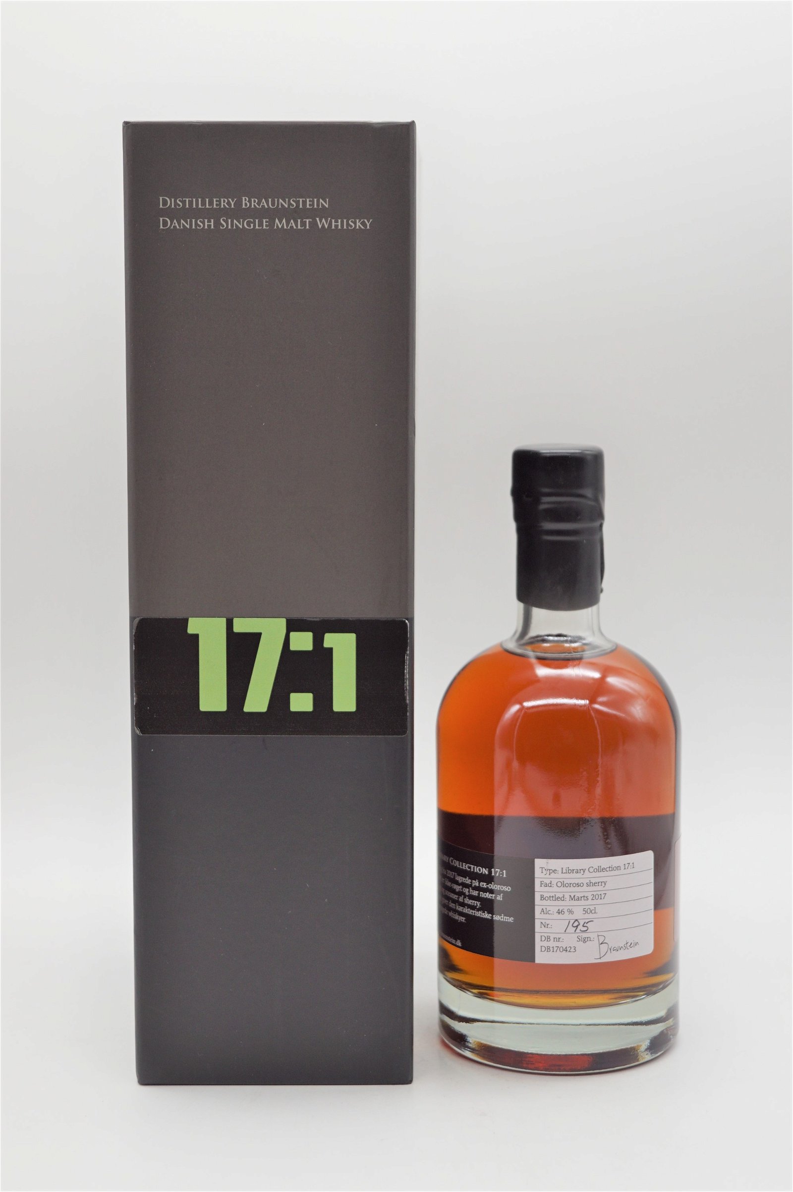 Braunstein Libary Collection 17:1 Dansk Single Malt Whisky