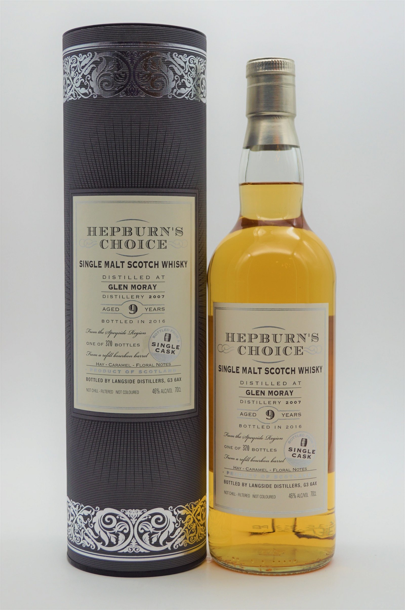 Hepburns Choice Glen Moray 9 Jahre 2007/2016 - 370 Fl. Single Malt Scotch