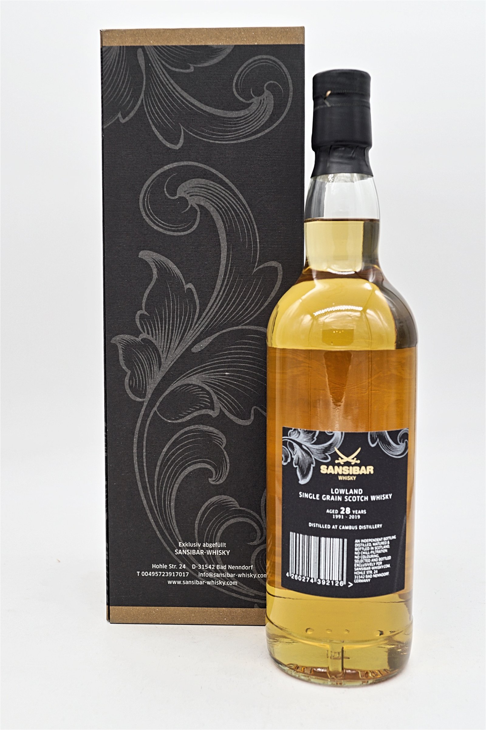 Sansibar Whisky 28 Jahre Cambus Distillery 1991/2019 Limited Edition Single Cask Single Grain Scotch Whisky
