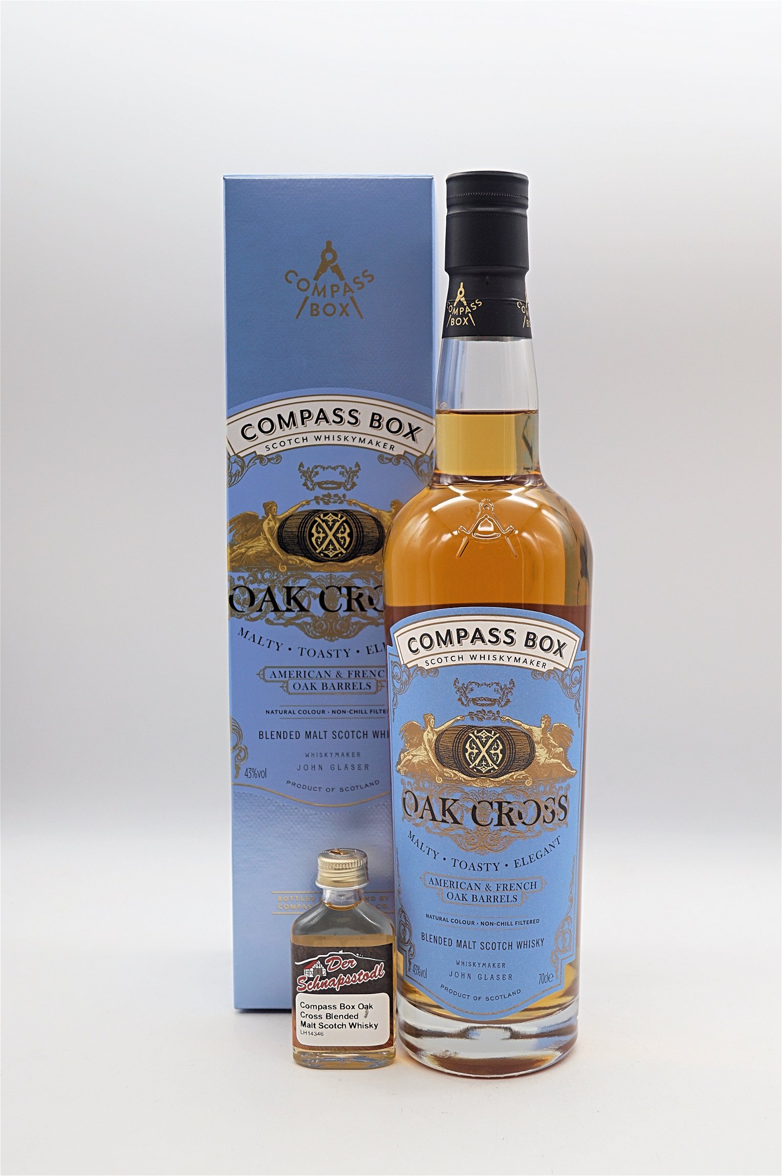 Compass Box Oak Cross Blended Malt Scotch Whisky Sample 20 ml
