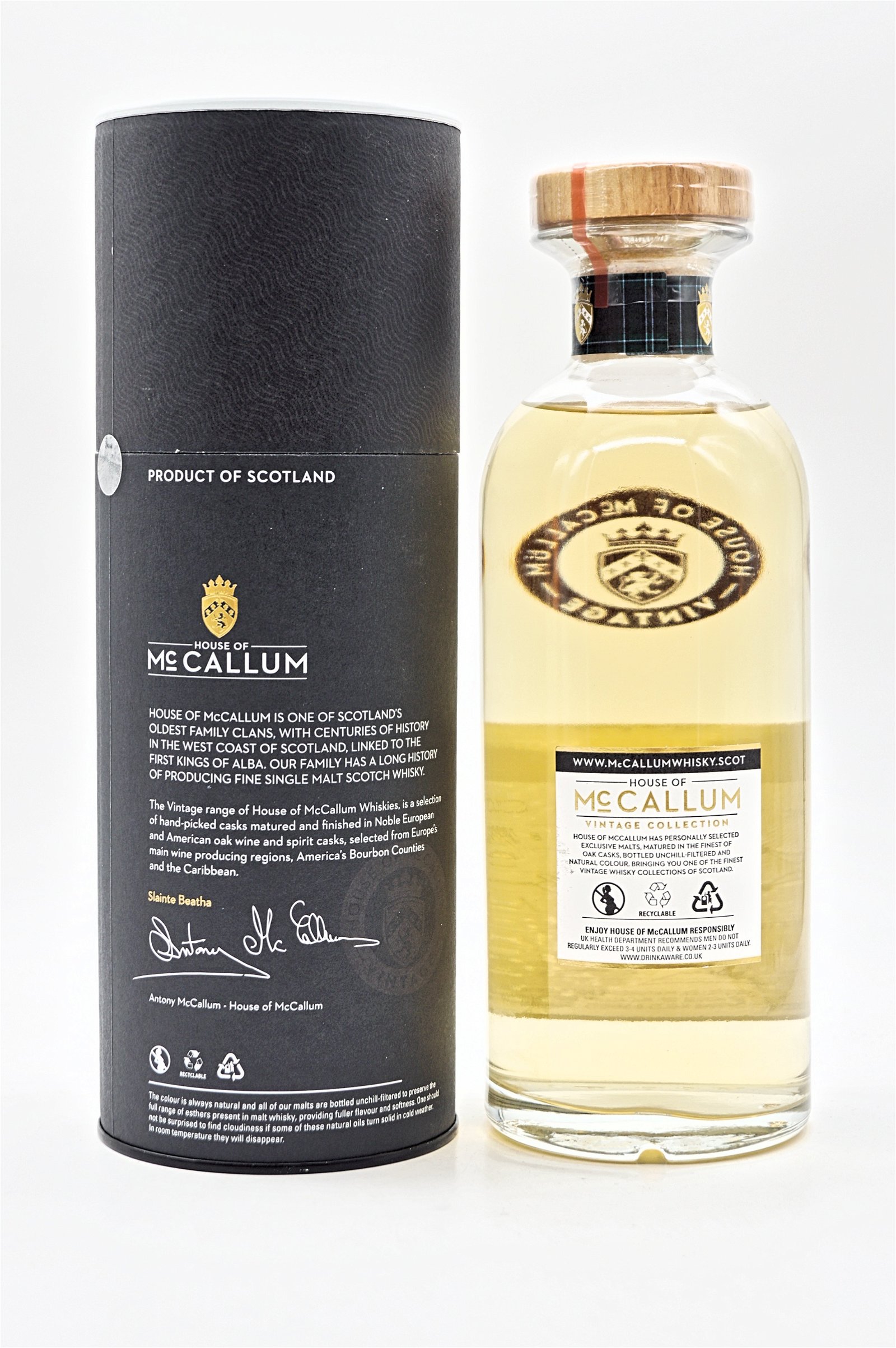 House of McCallum Caol Ila 8 Jahre 2010/2019 The Vintage Auld Alliance Collection Single Malt Scotch Whisky 