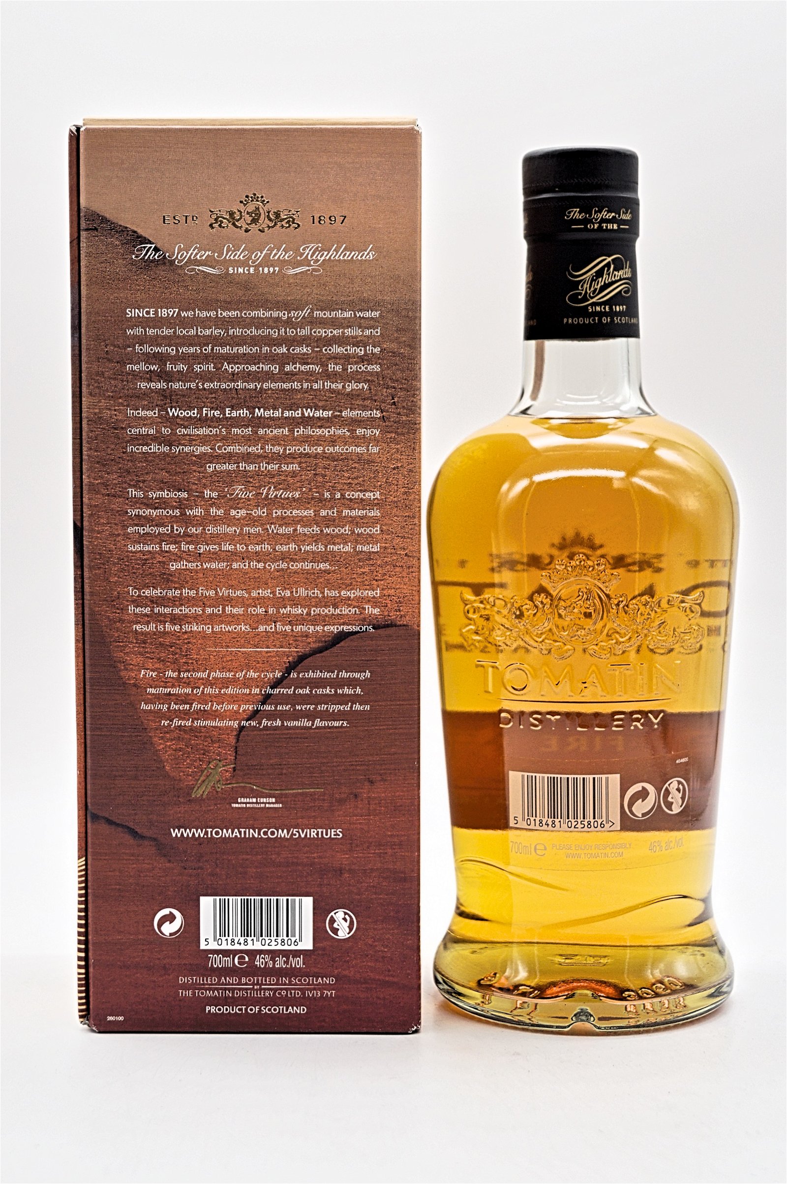 Tomatin Fire Limited Edition Heavily Charred Oak Highland Single Malt Scotch Whisky