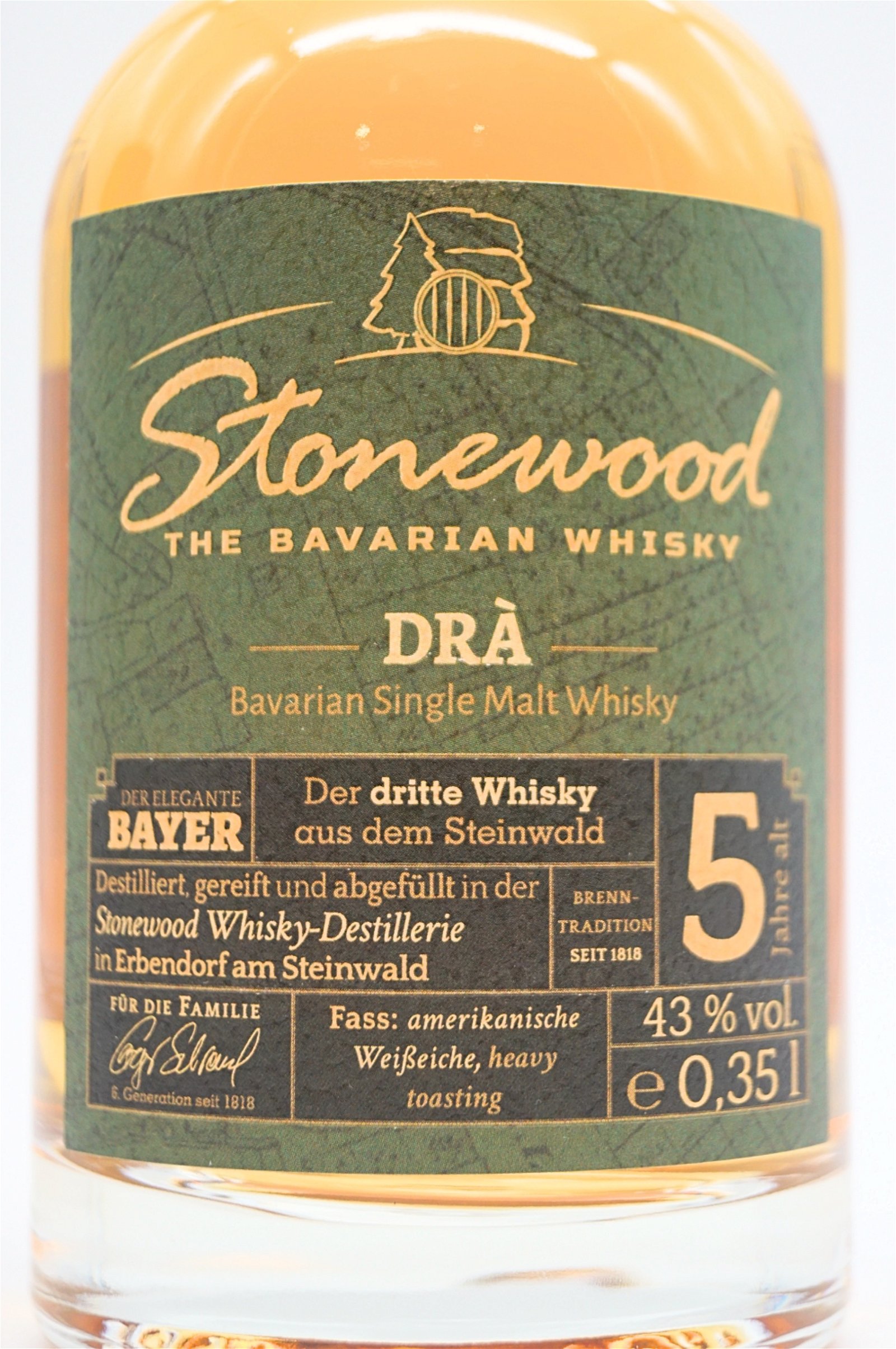 Schraml Stonewood Dra Bavarian Single Malt Whisky 5 Jahre
