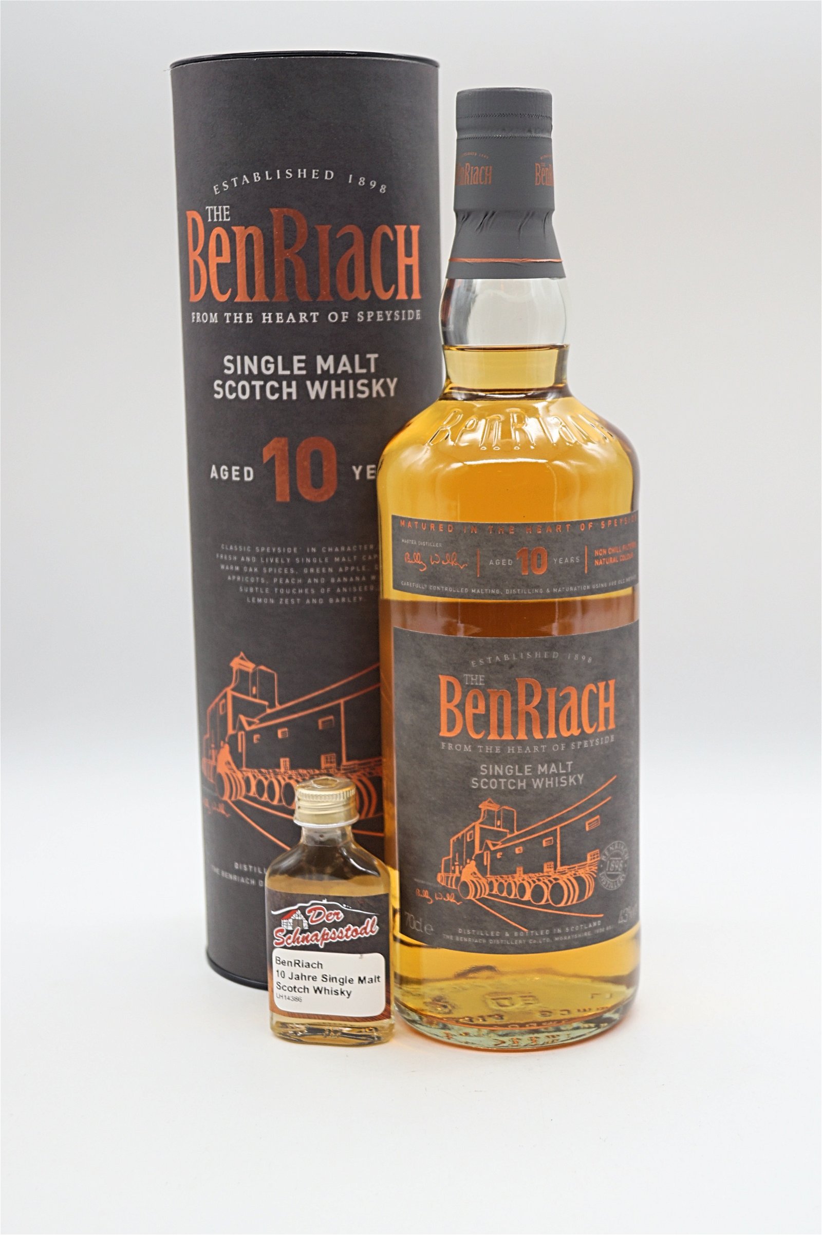 BenRiach 10 Jahre Single Malt Scotch Sample 20 ml