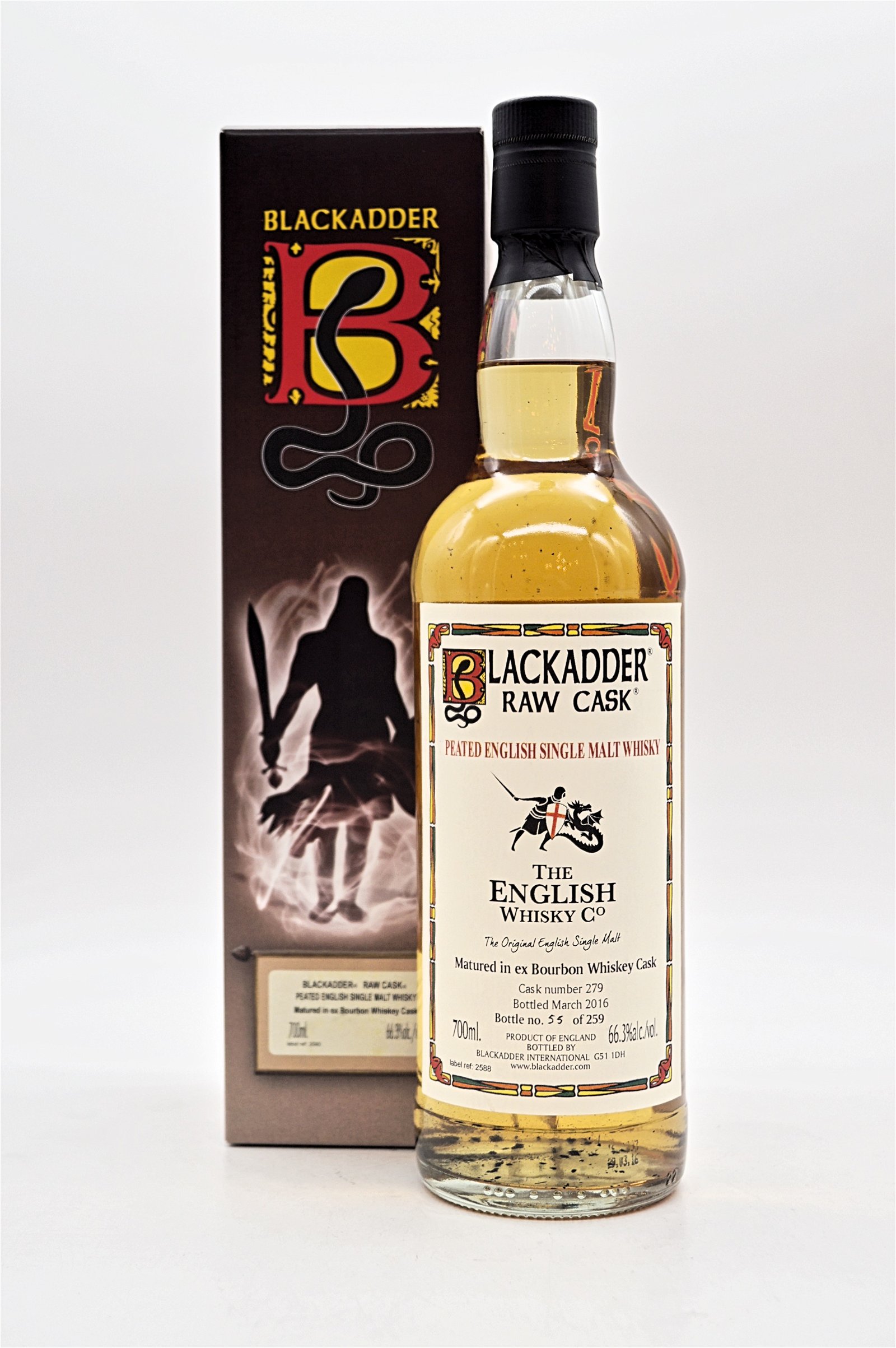 Blackadder Peated English Raw Cask No 279 Single Malt Whisky