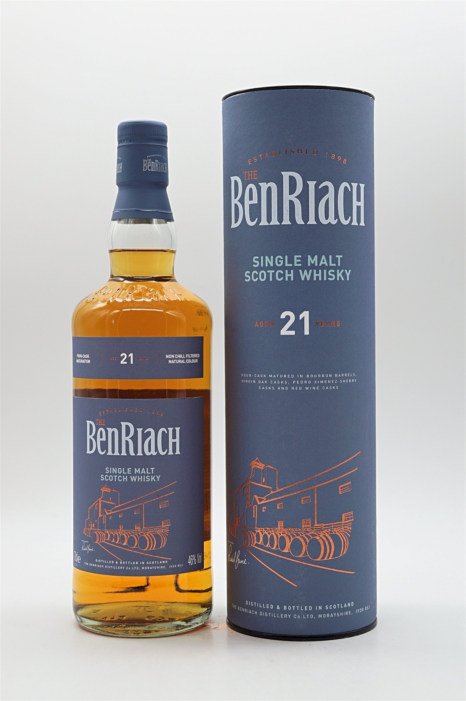 BenRiach 21 Jahre Single Malt Scotch Four-Cask Matured