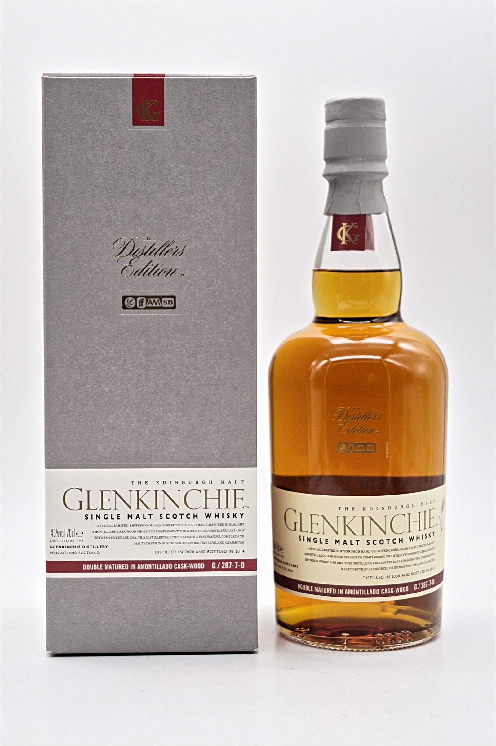Glenkinchie Distillers Edition Double Matured Amontillado Cask Single Malt Scotch Whisky