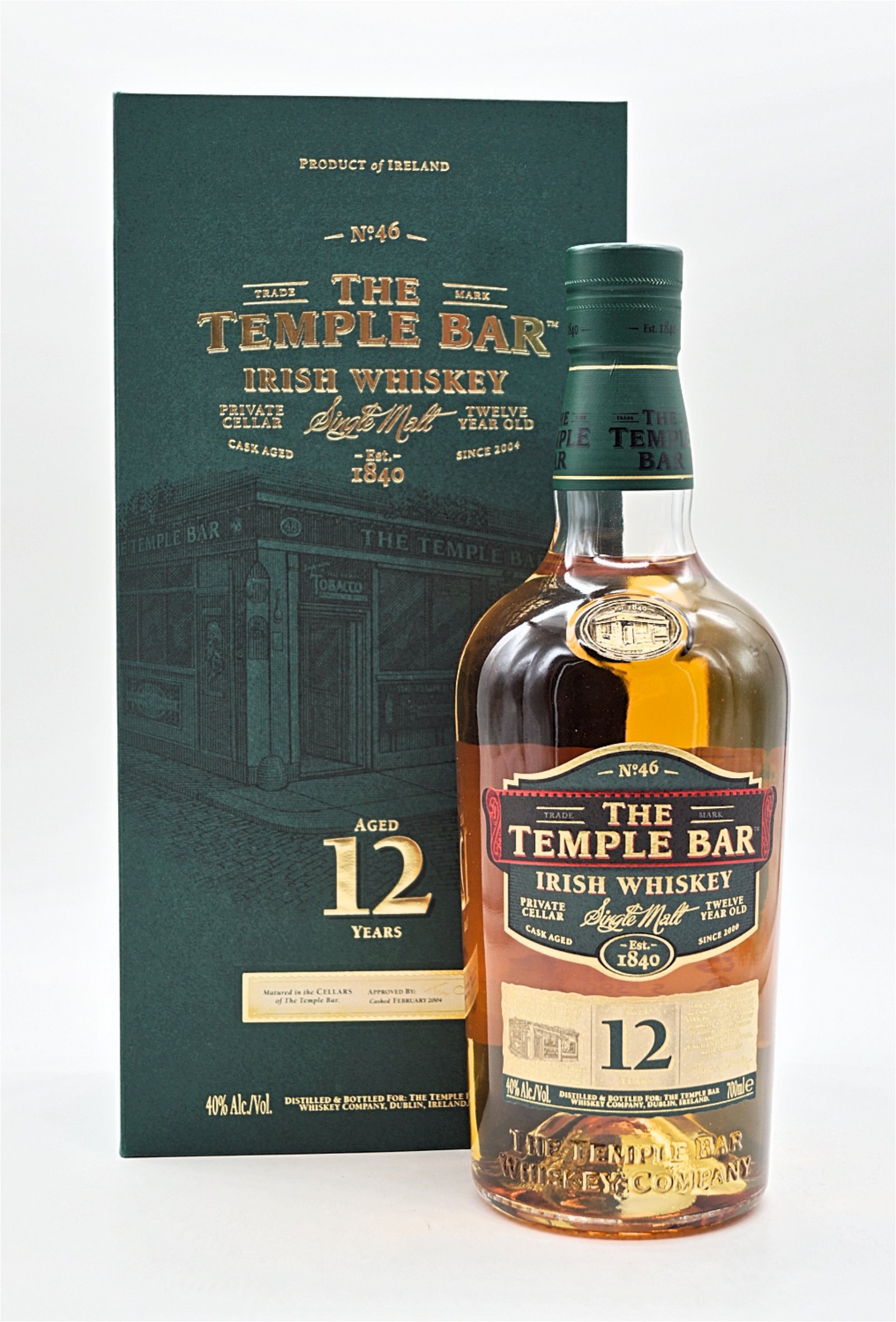 The Temple Bar 12 Jahre Single Malt Irish Whiskey