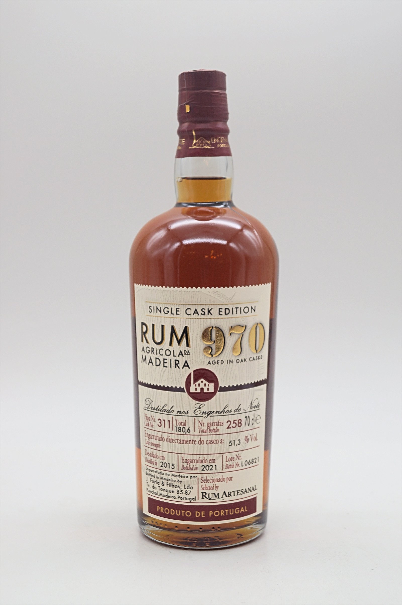 Rum Artesanal Single Cask Rum 2015/2021 Madeira Cask #311 