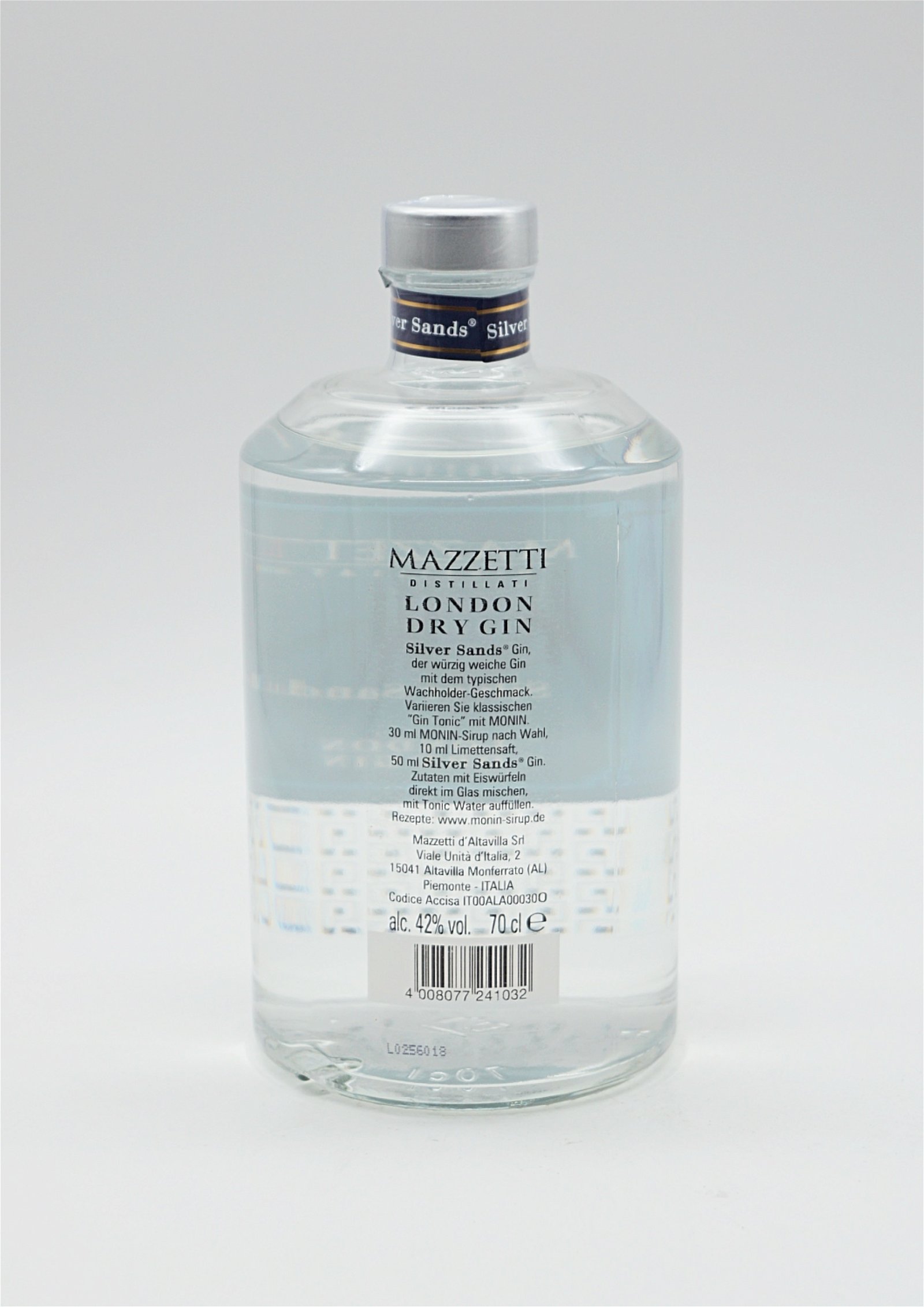 Mazzetti London Dry Gin Silver Sands