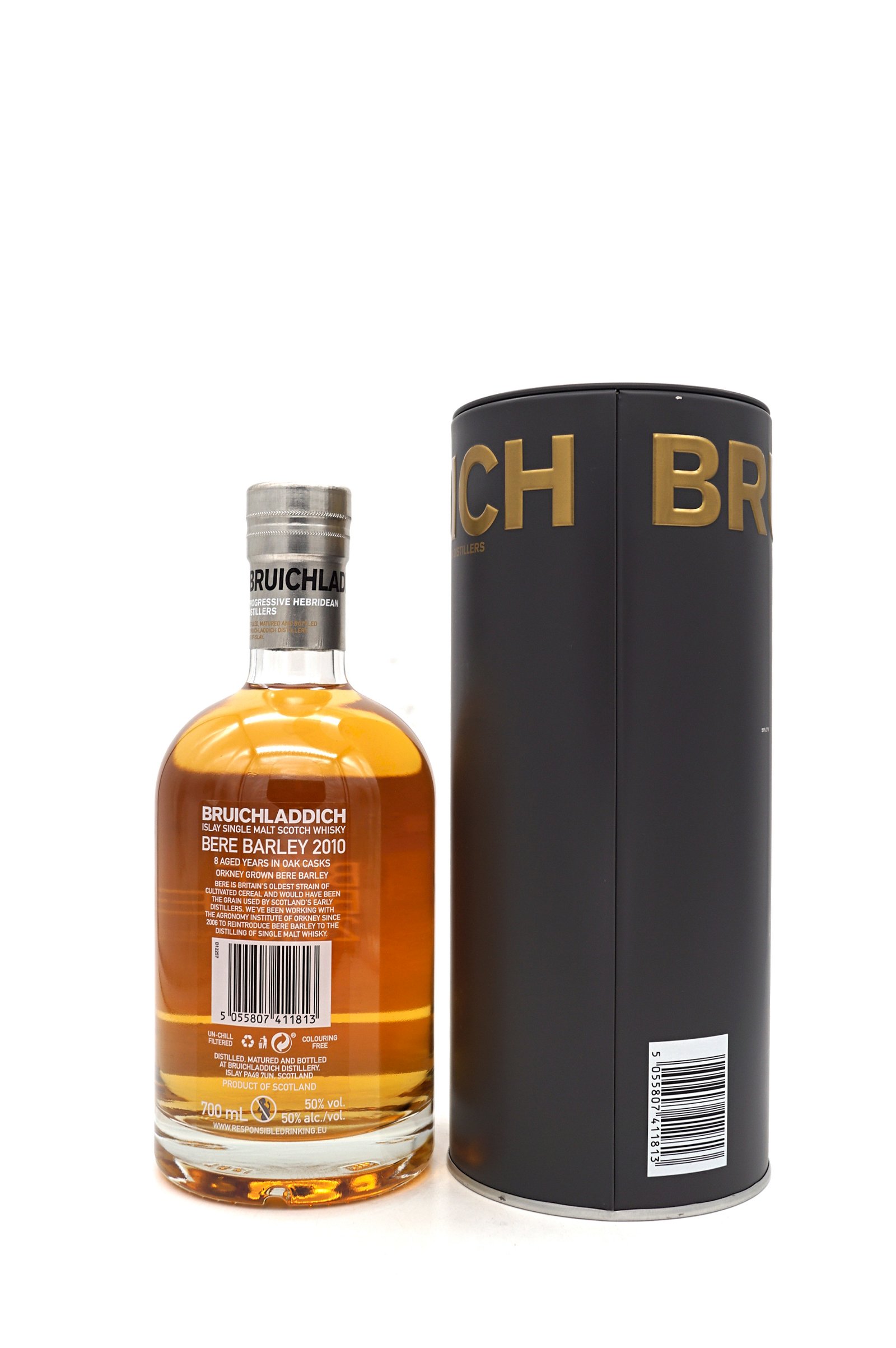 Bruichladdich 2010 Bere Barley Unpeated Orkney Islay Single Malt Scotch Whisky