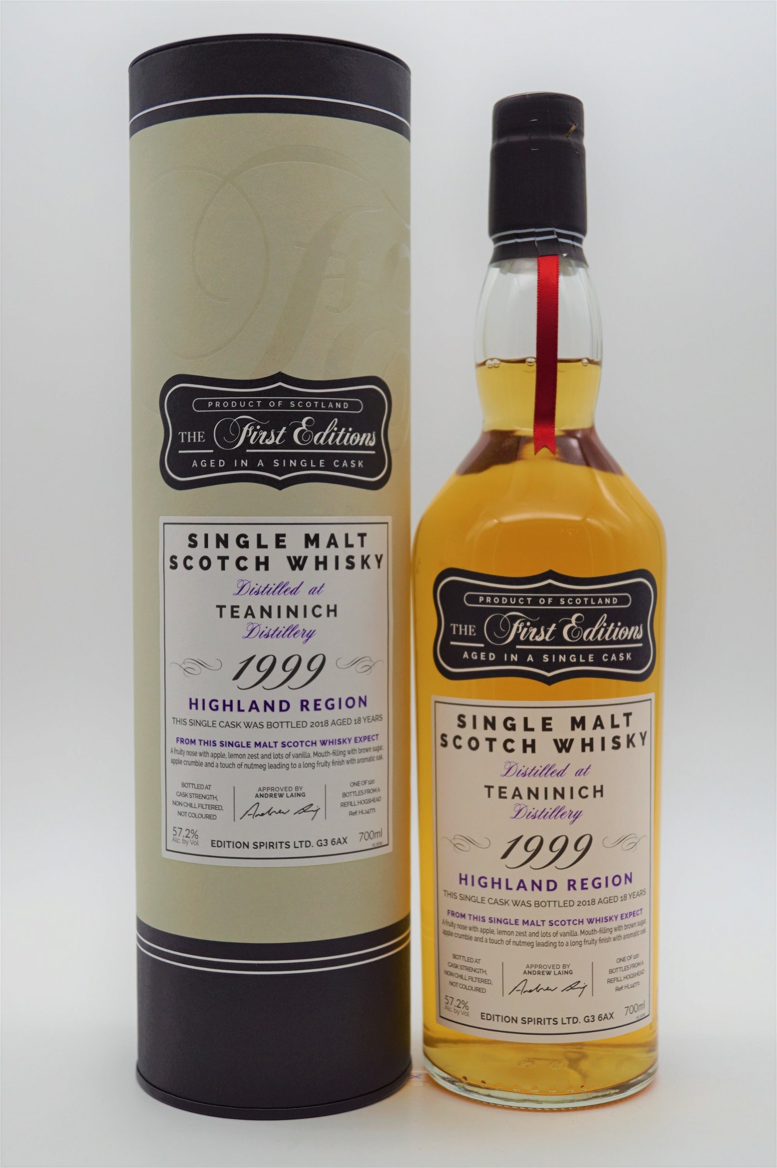 The First Editions Teaninich 18 Jahre 1999/2018 120 Fl. Single Malt Whisky