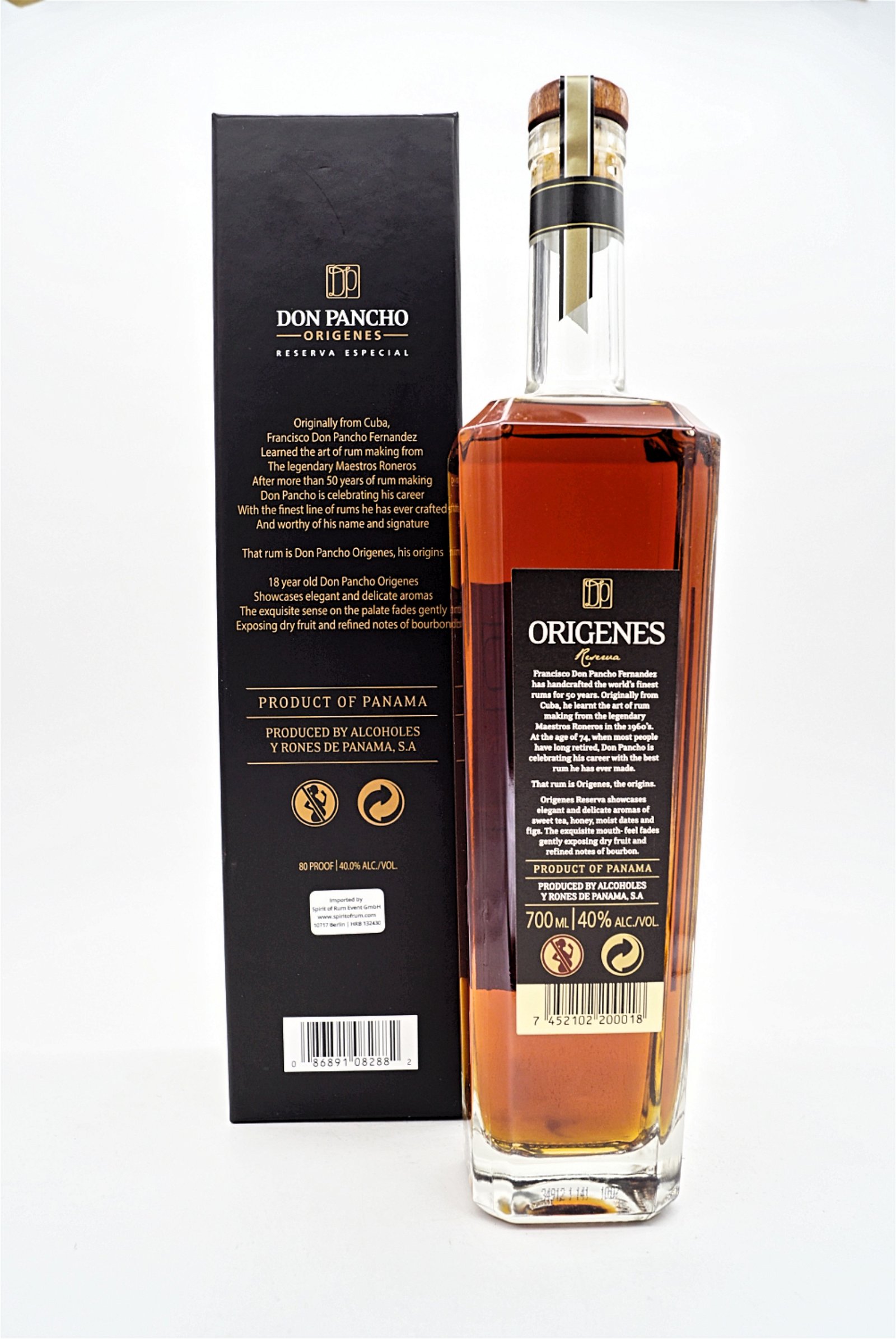 Origenes 18 Jahre Reserva Especial Premium Panamanian Rum