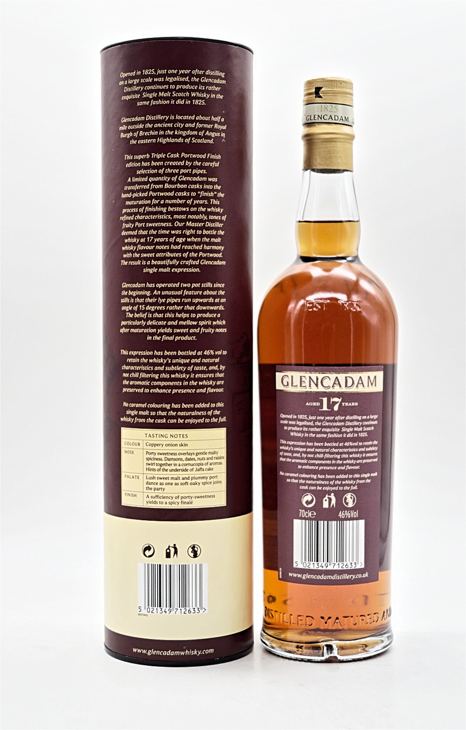 Glencadam 17 Jahre The Rather Exquisite Triple Cask Portwood Finish Highland Single Malt Scotch Whisky