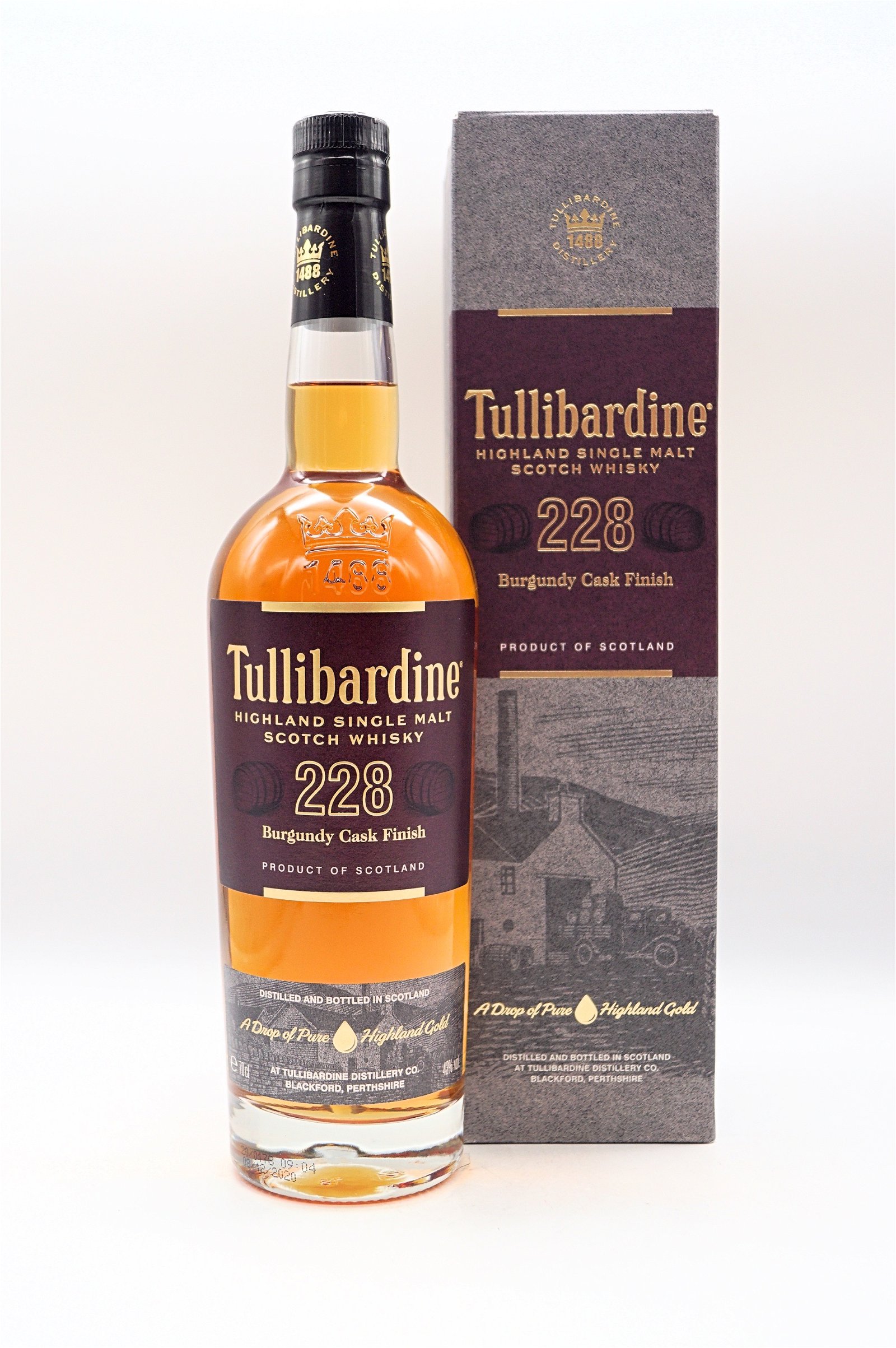 Tullibardine 228 Burgundy Finish Highland Single Malt Scotch Whisky