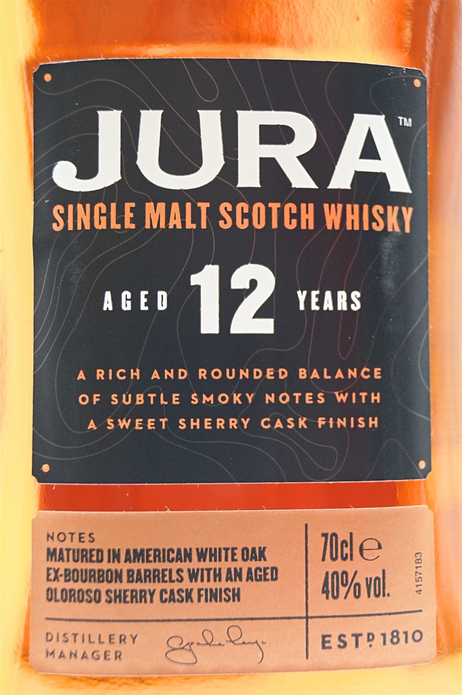 Jura 12 Jahre Single Malt Scotch Whisky