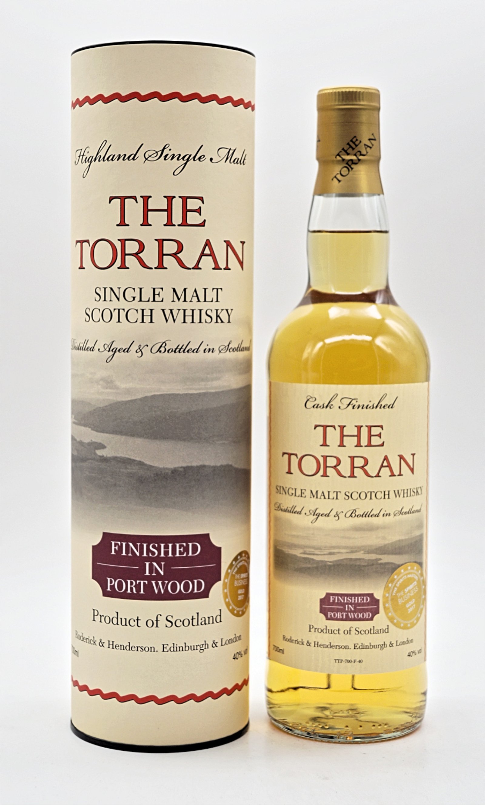 The Torran Finished in Port Wood Highland Single Malt Scotch Whisky