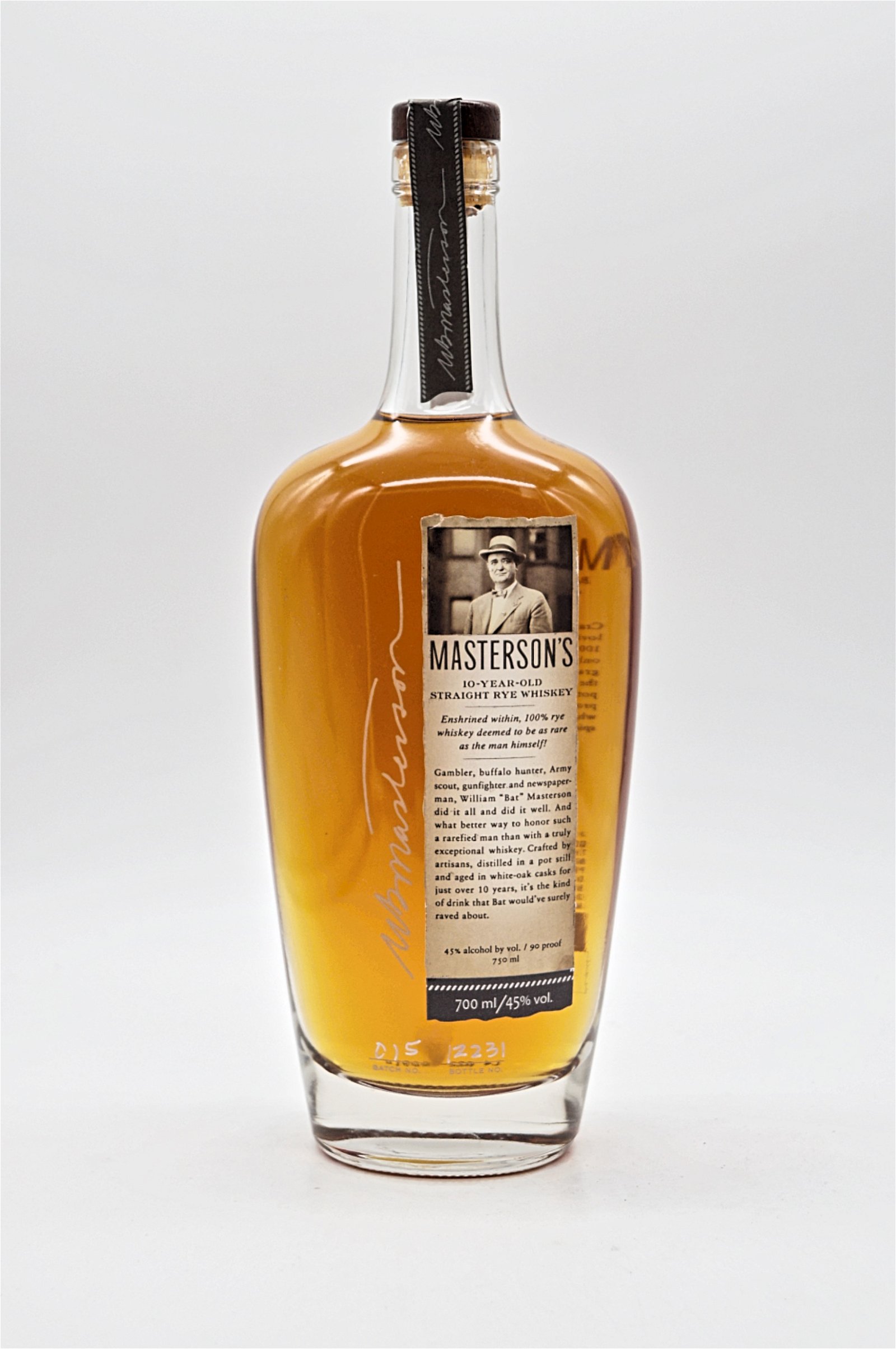 Mastersons 10 Jahre Straight Rye Whiskey 90 Proof