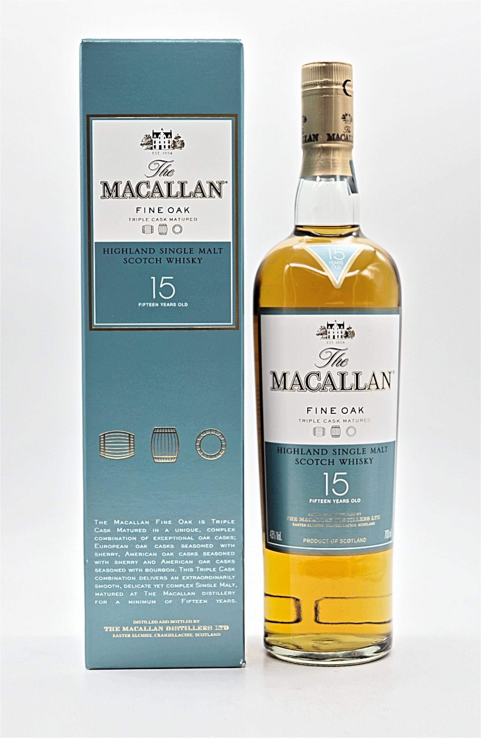 The Macallan 15 Jahre Fine Oak Triple Cask Matured Highland Single Malt Scotch Whisky