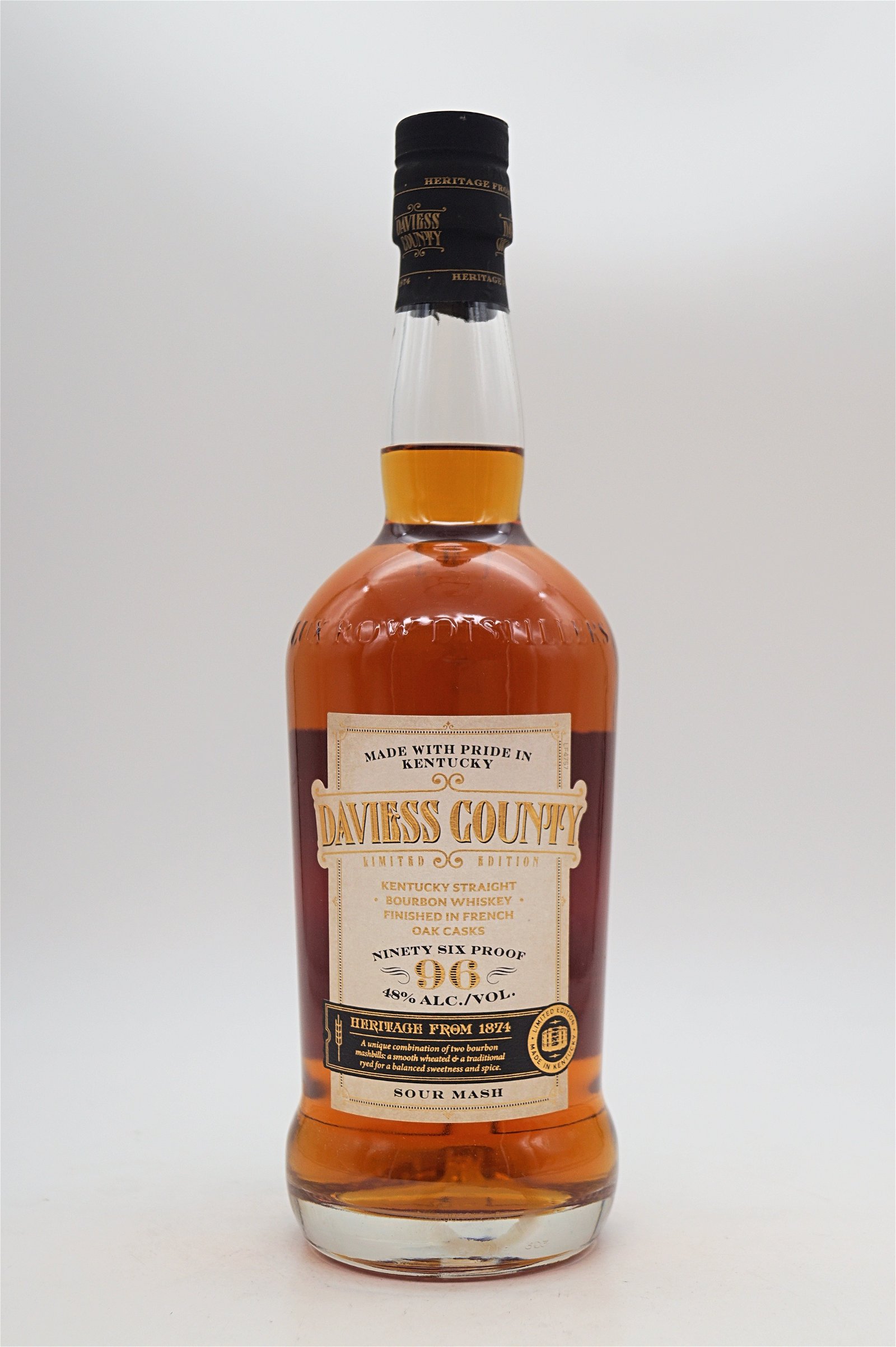 Daviess County Kentucky Straight Bourbon French Oak Finish Whiskey