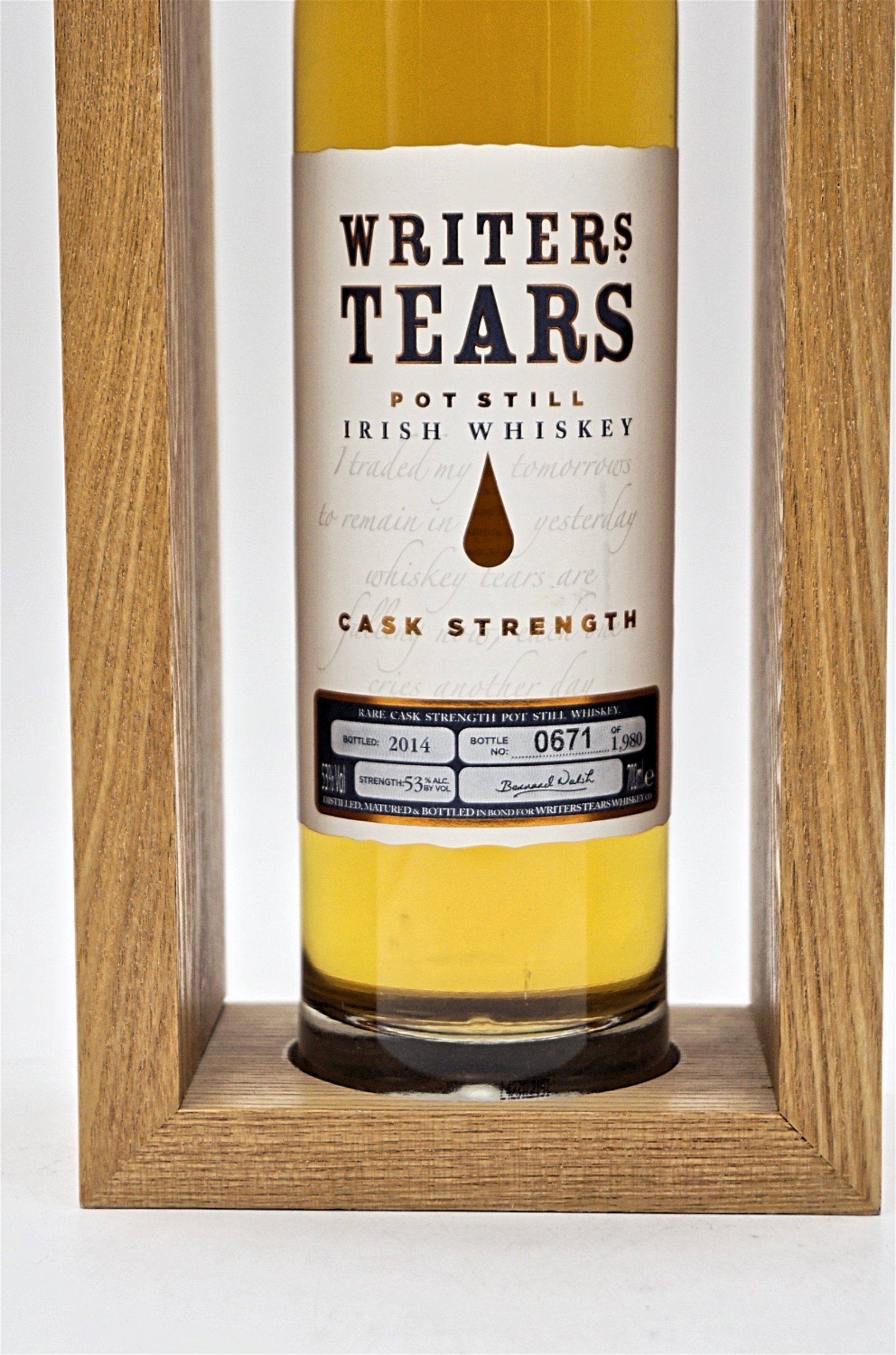 Writers Tears Cask Strength Irish Whiskey 2014 Limited Edition 53% ohne Umverpackung