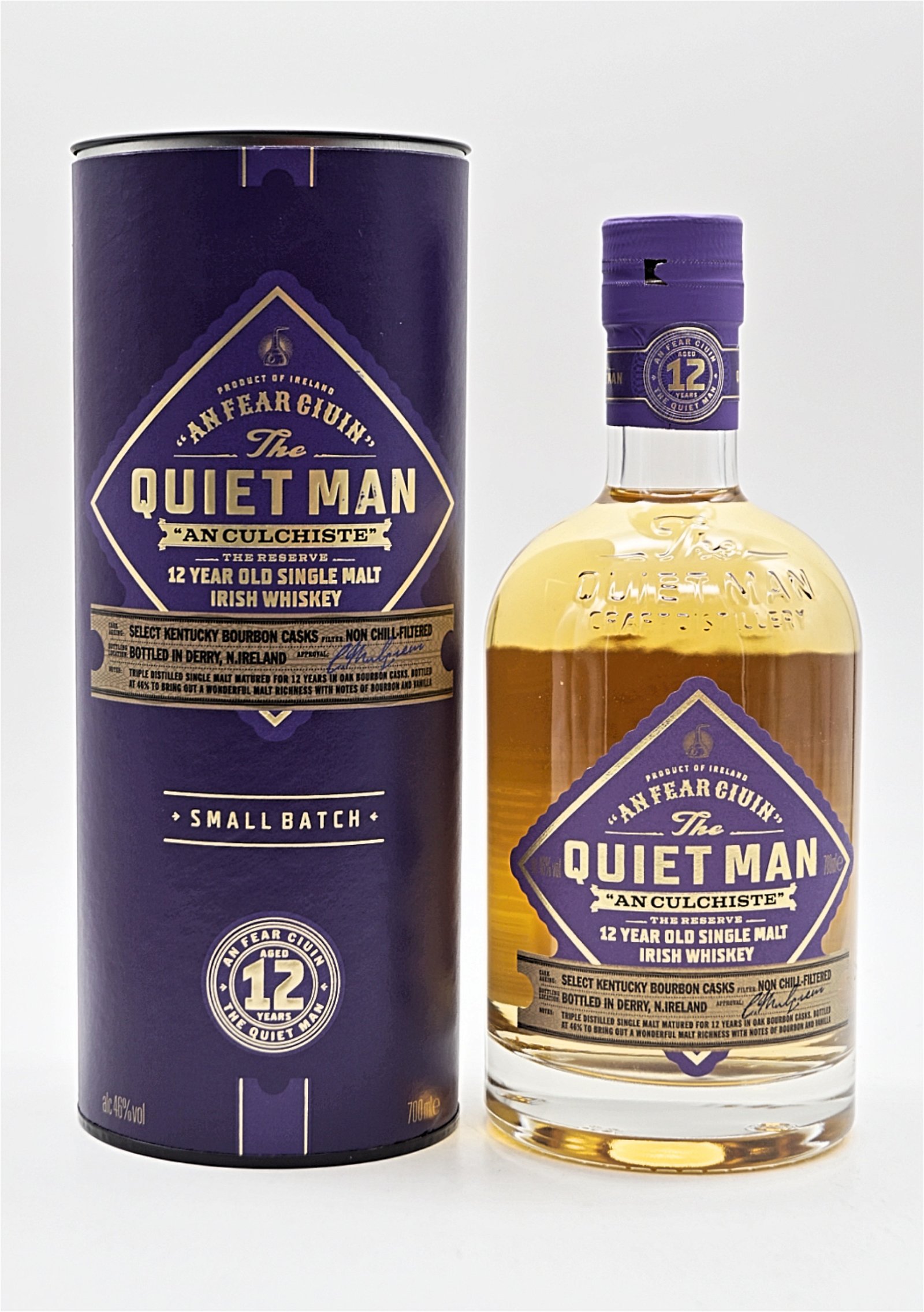 The Quiet Man 12 Jahre "An Culchiste" Single Malt Irish Whiskey