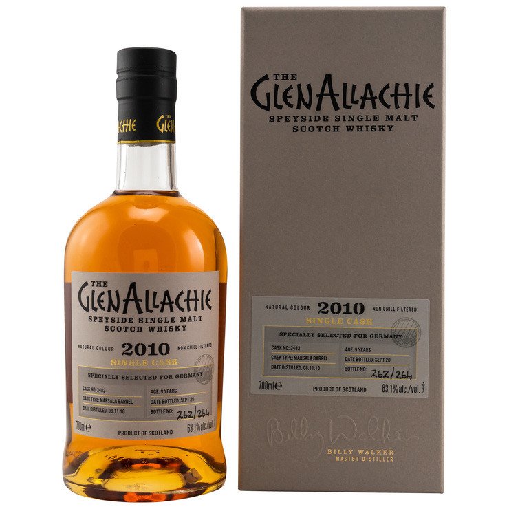 GlenAllachie Single Casks 2010/2020 9 Jahre Marsala Barrel Speyside Single Malt Scotch Whisky