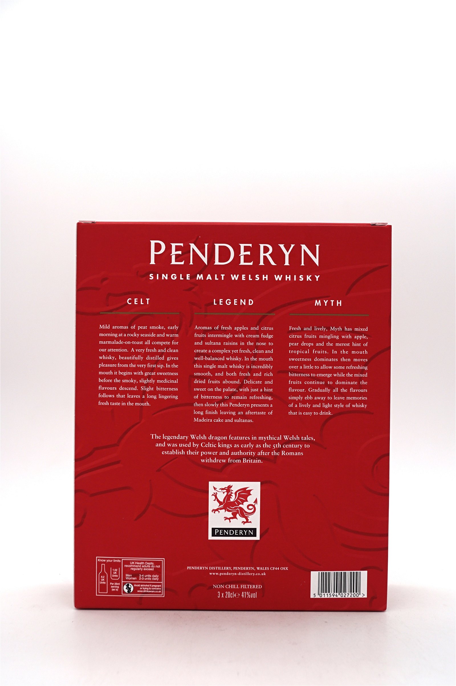Penderyn Trio Dragon Range Single Malt Welsh Whisky (3x0,2l)