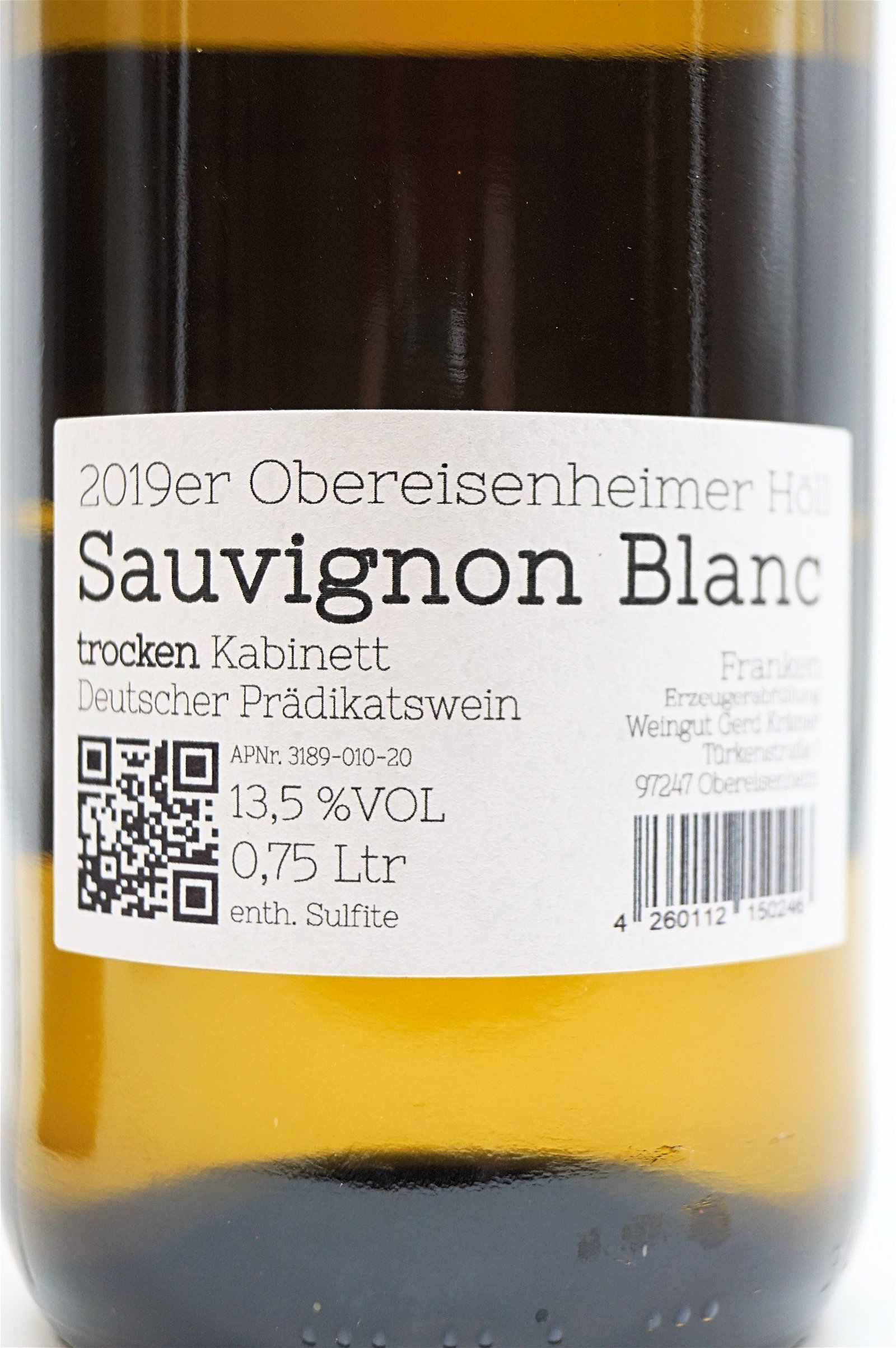 Weingut Krämer Sauvignon Blanc Kabinett 2019