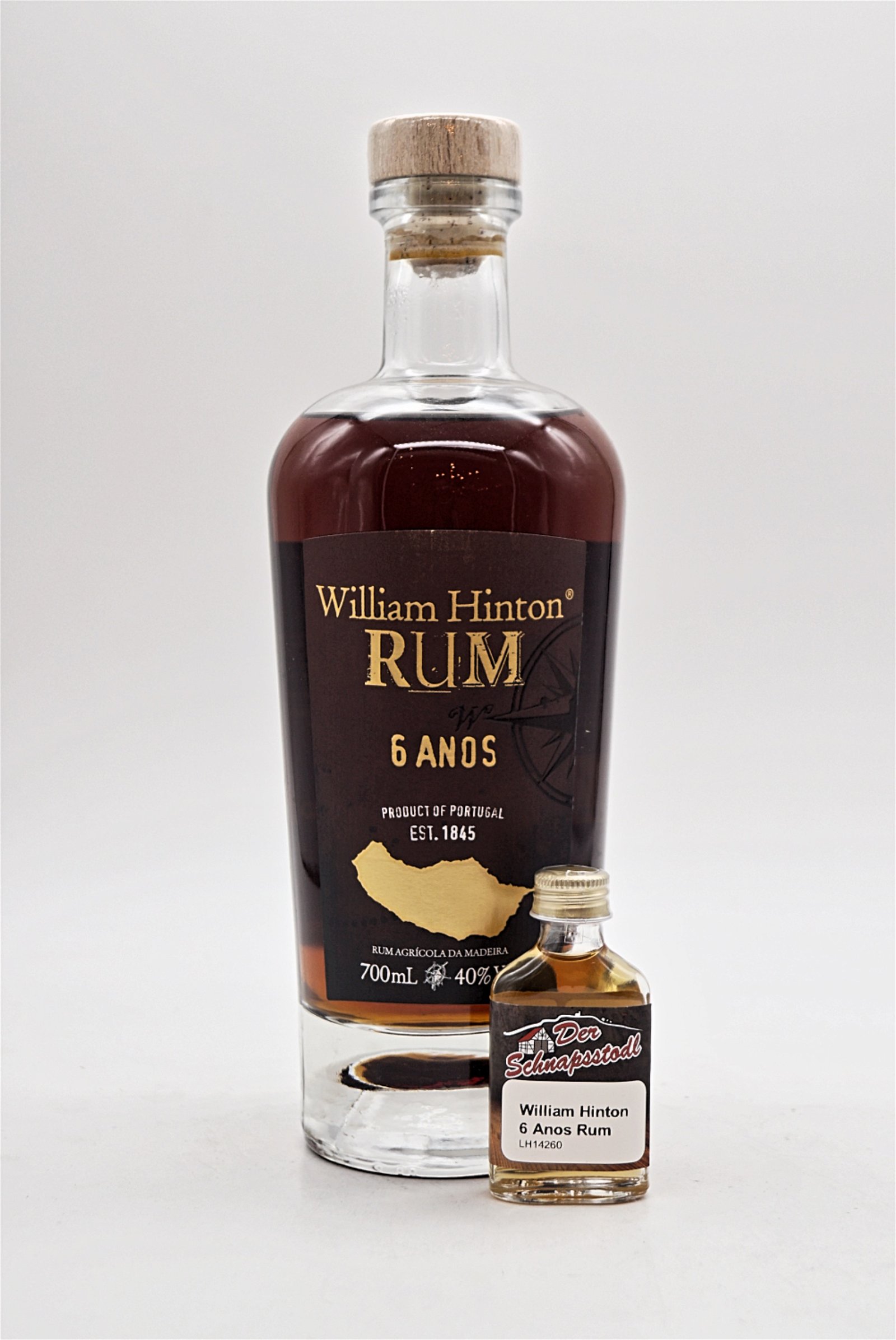 William Hinton 6 Jahre Rum Da Madeira Sample 20 ml 