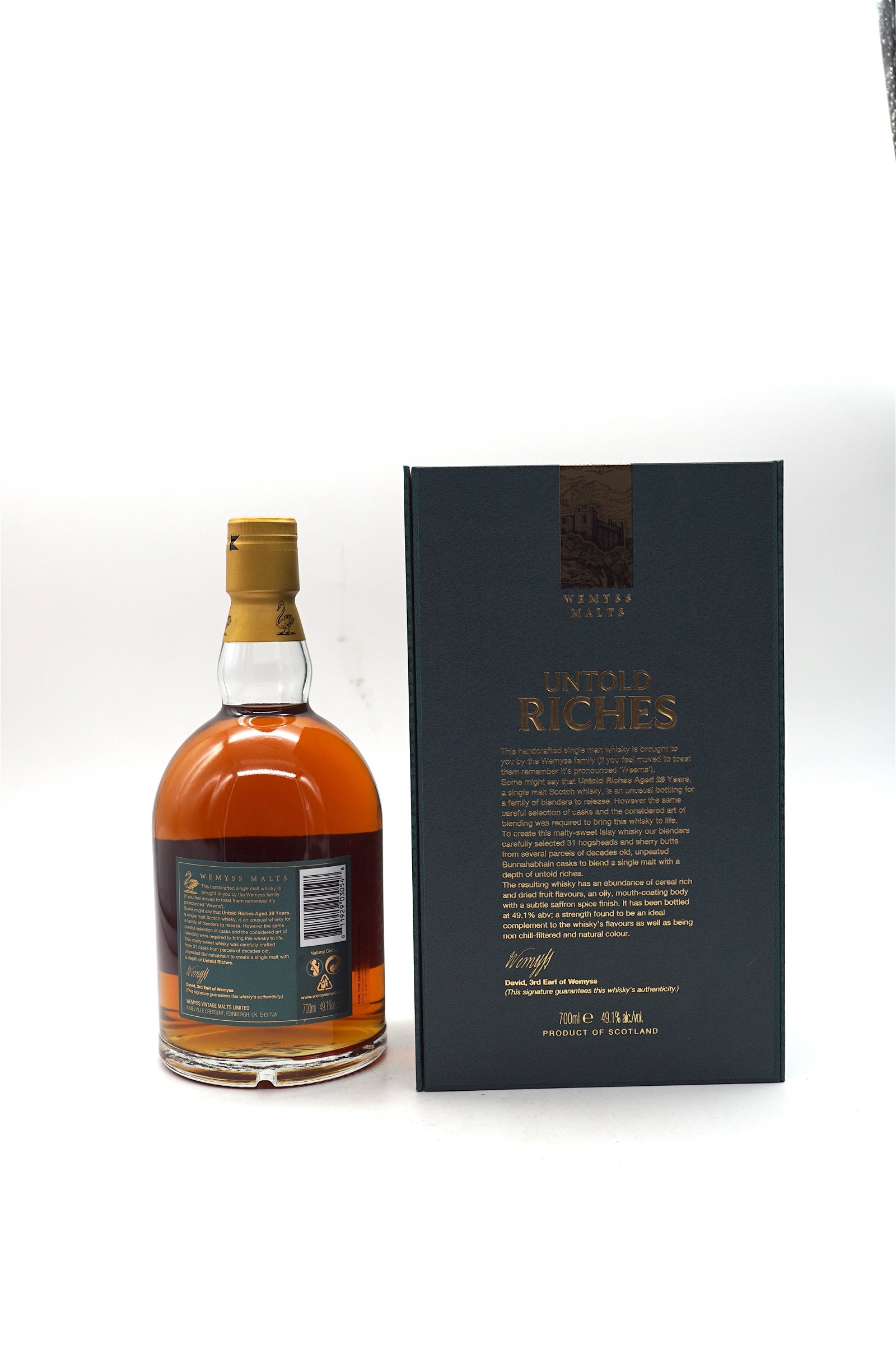 Wemyss Malt Untold Riches 28 Jahre Bunnahabhain Distillery Islay Single Malt Scotch Whisky