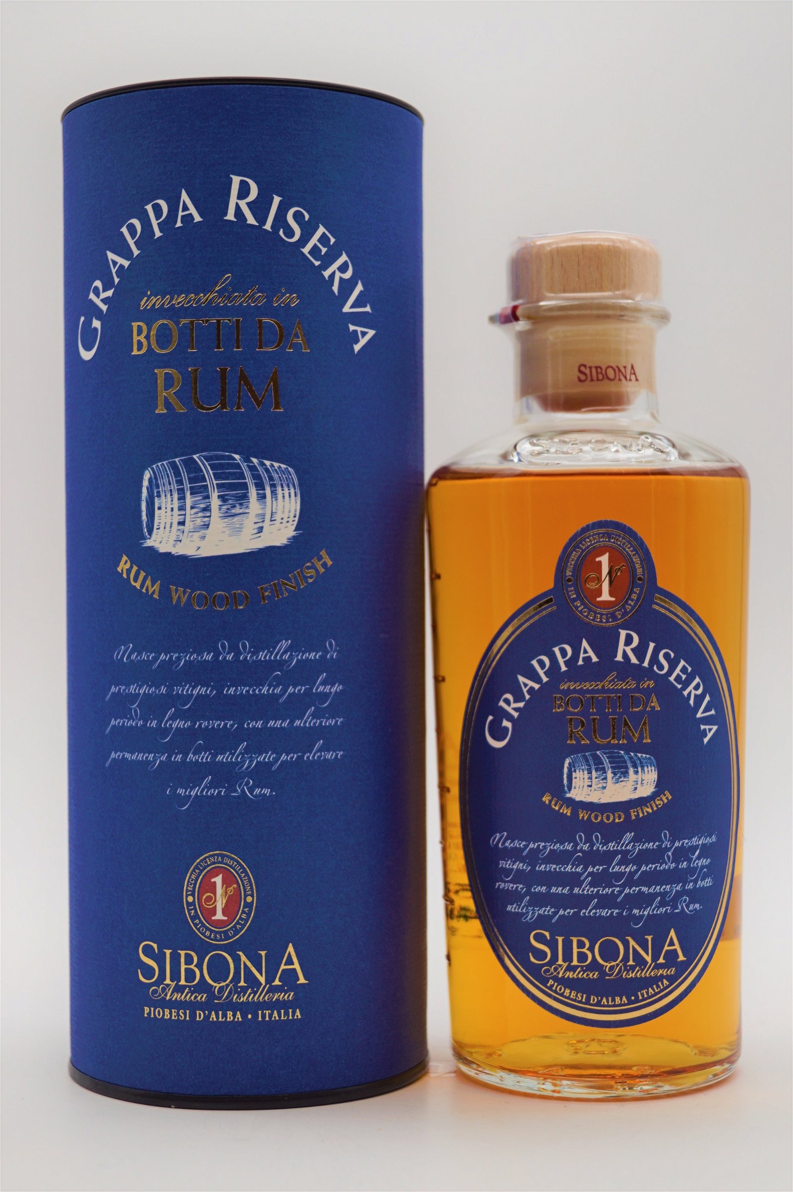 Sibona Grappa Riserva Rum Wood Finish