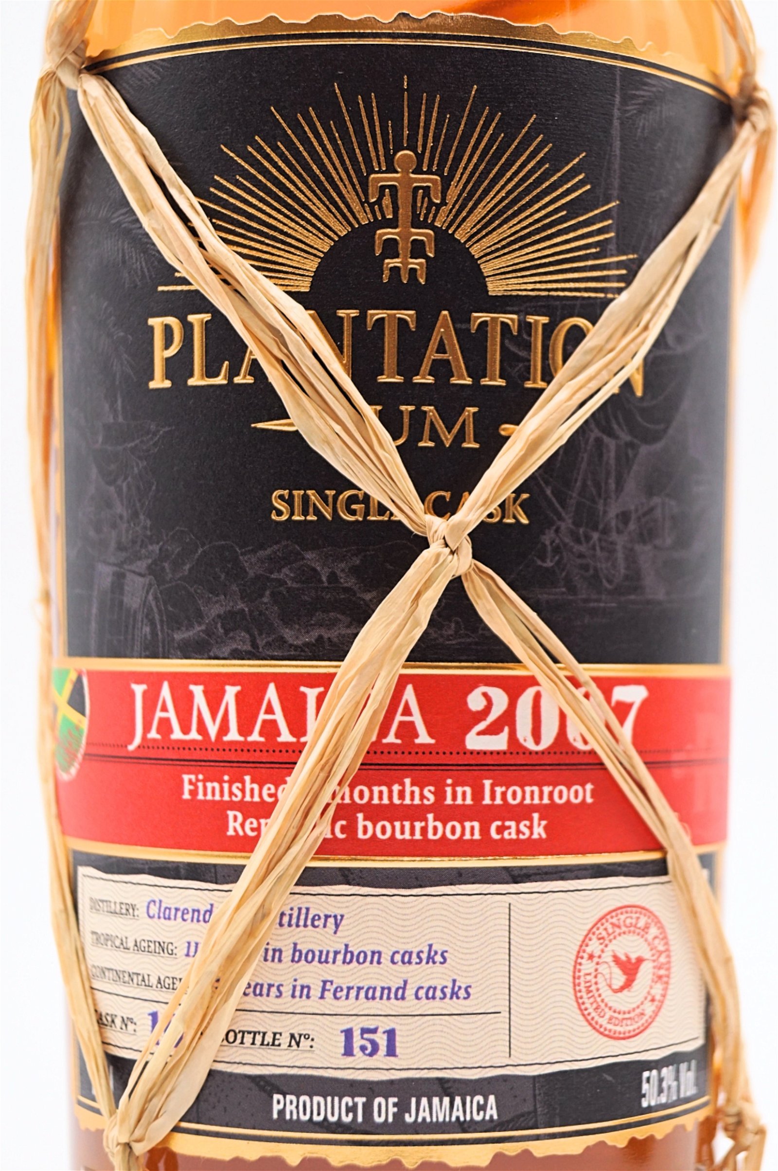 Plantation Rum Jamaica 2007 Ironroot Republic Bourbon Cask Finish