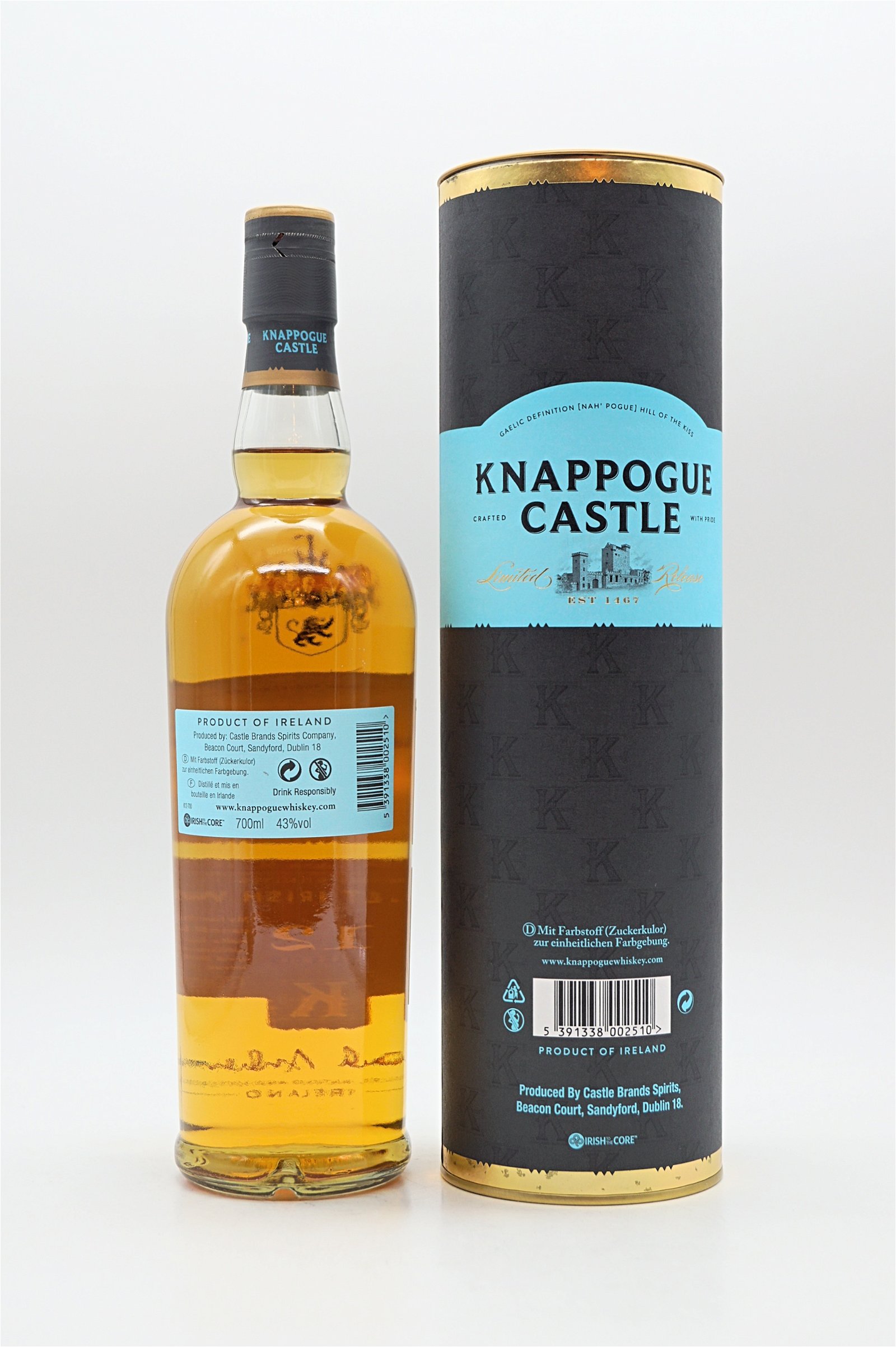 Knappogue Castle 12 Jahre Single Malt Irish Whiskey 