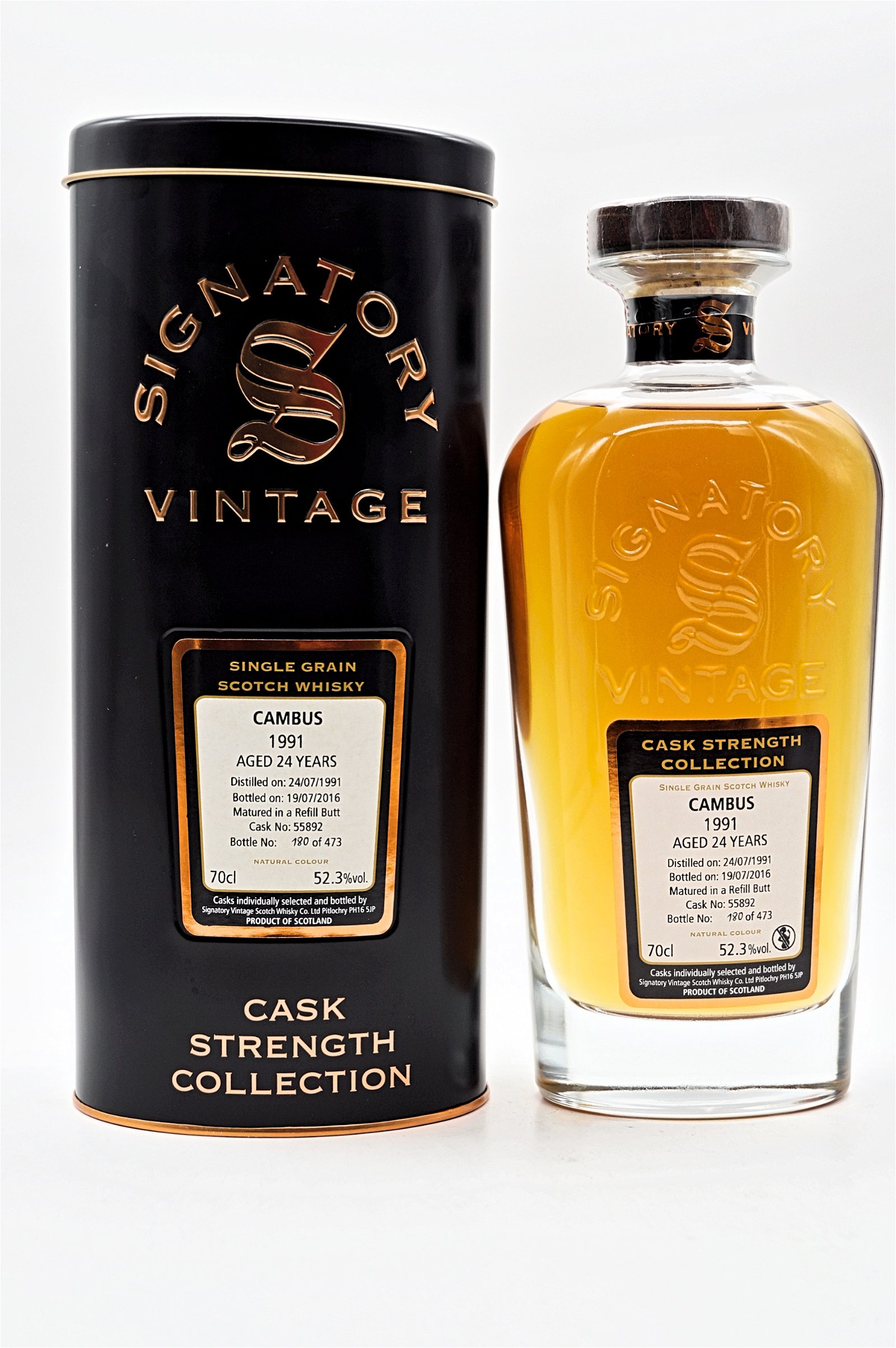 Signaotry Vintage Cask Strength Collection Cambus 24 Jahre 1991/2016 Cask 55892 Single Grain Scotch Whisky