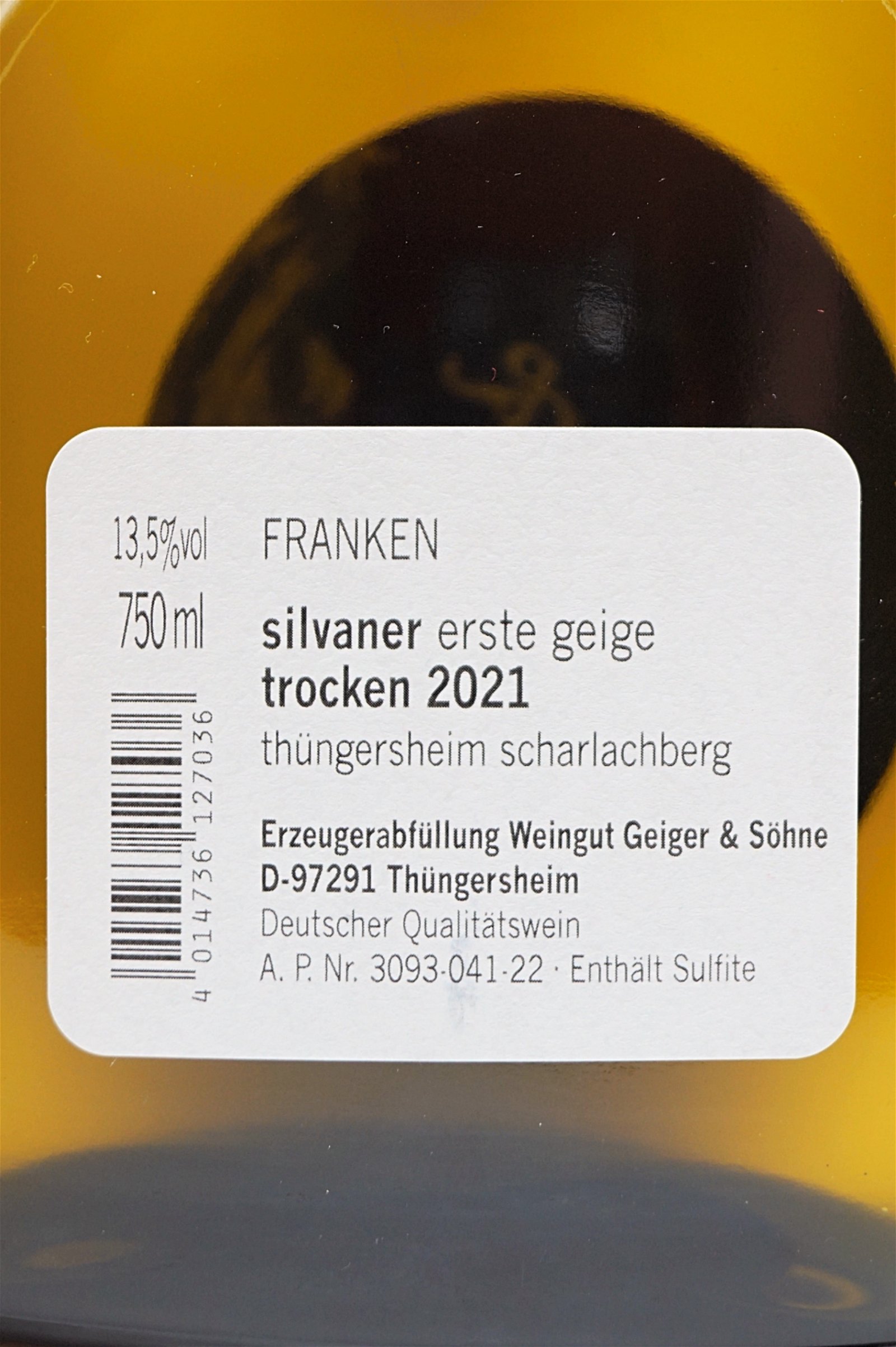 Geiger & Söhne Silvaner Erste Geige trocken 2021